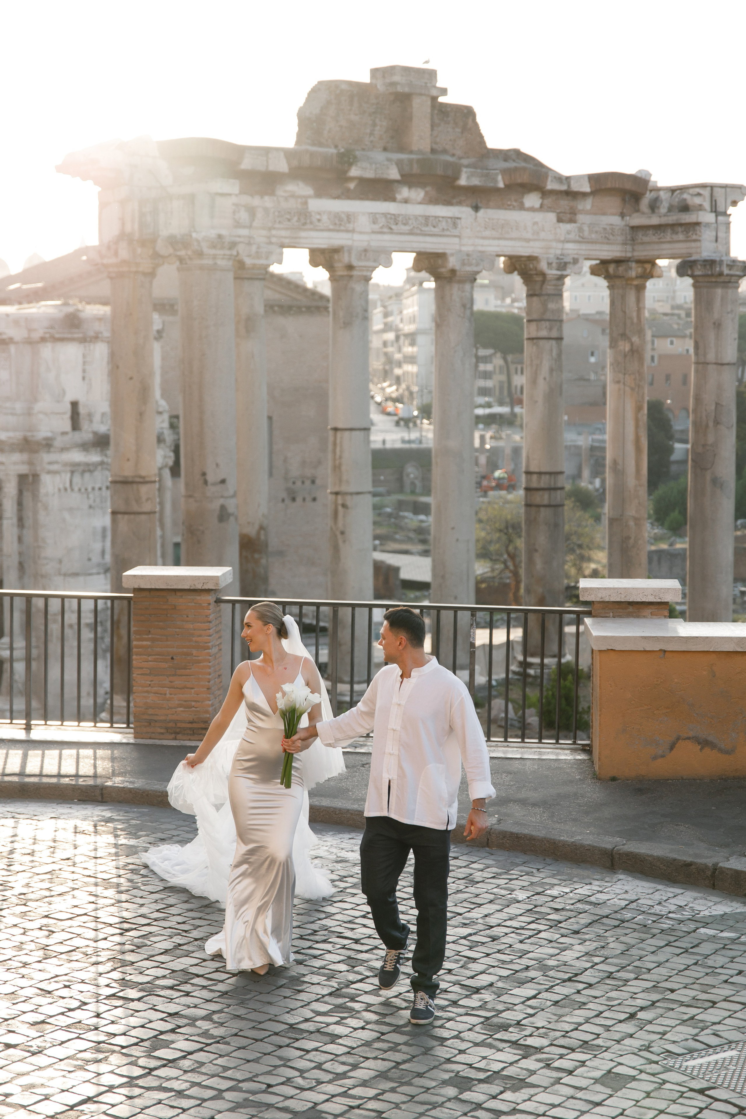 Elopement in Rome. Wedding Photographer Rome Tuscany Como Sicily Puglia Amalfy Italy- Oksana Savenchuk