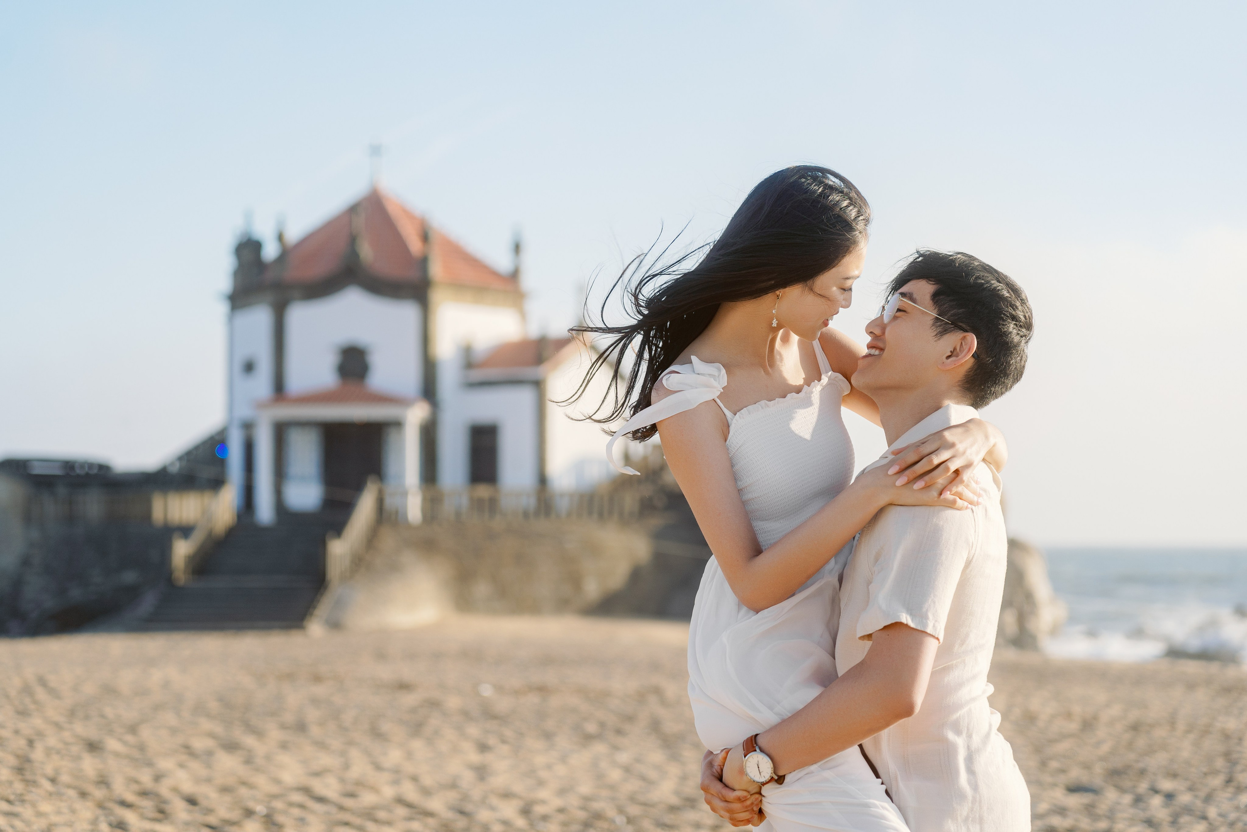 Ethan & Esther near Capela do Senhor da Pedra. Porto Travel Photographer | Couples & Vacation Photos in Portugal — WePortugal