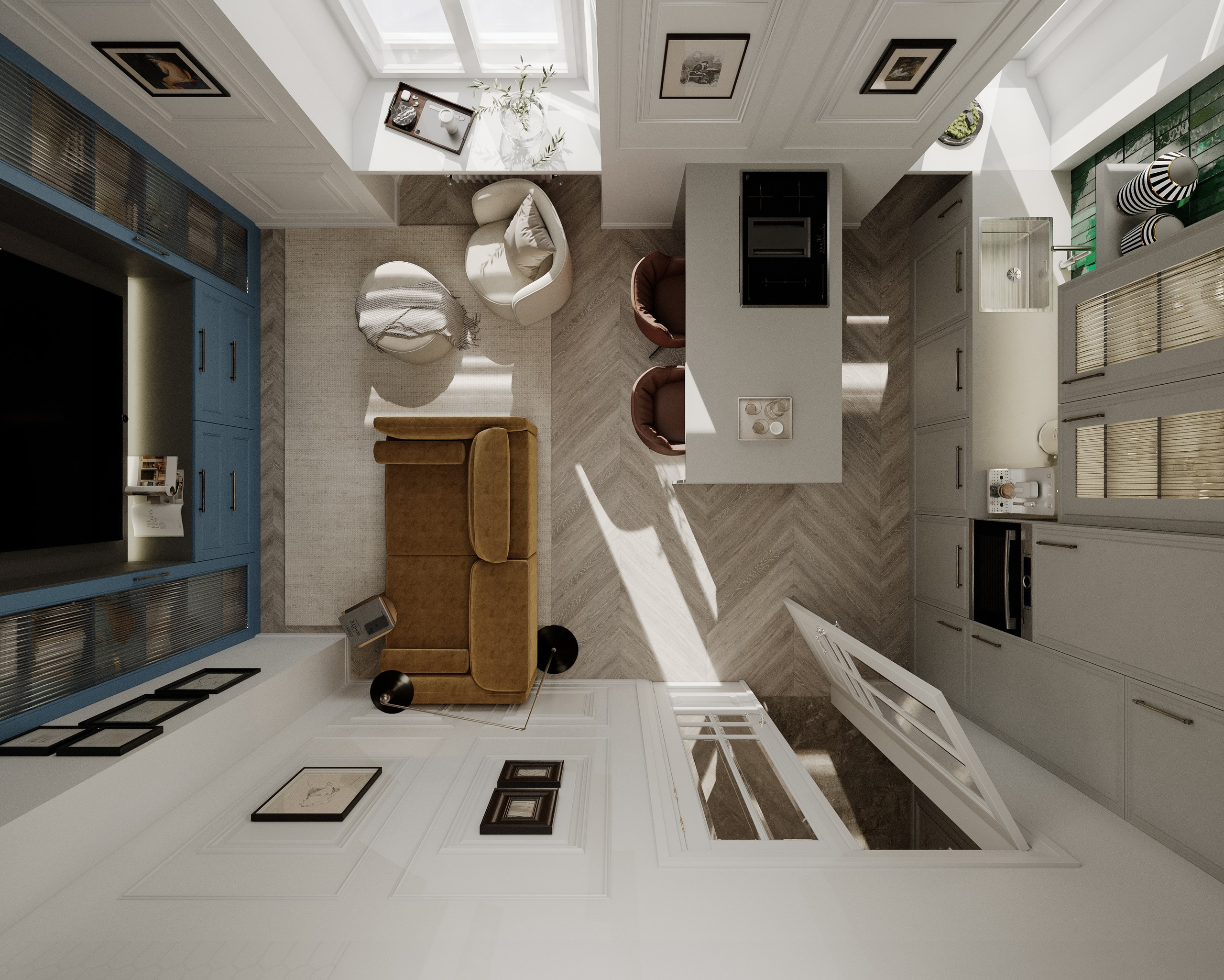 Obývací pokoj. Filipenka architects