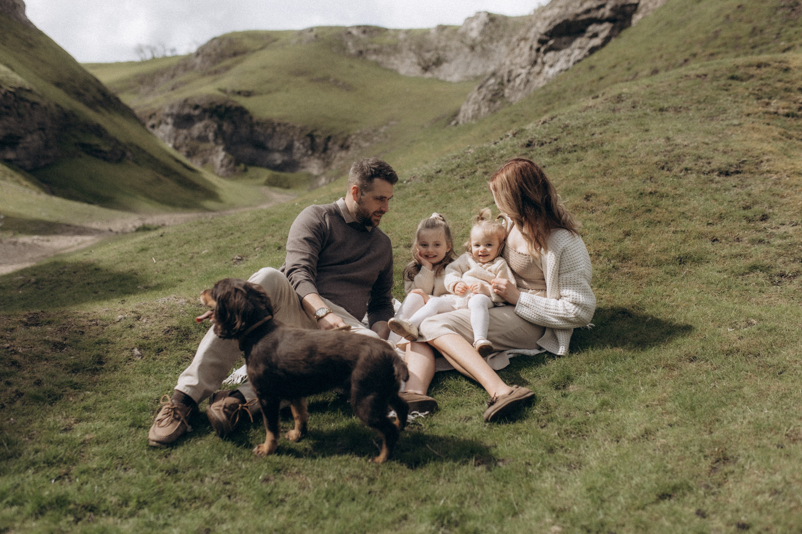 The family of Callum and Emily. Wedding and Portrait Photographer Evie Moon