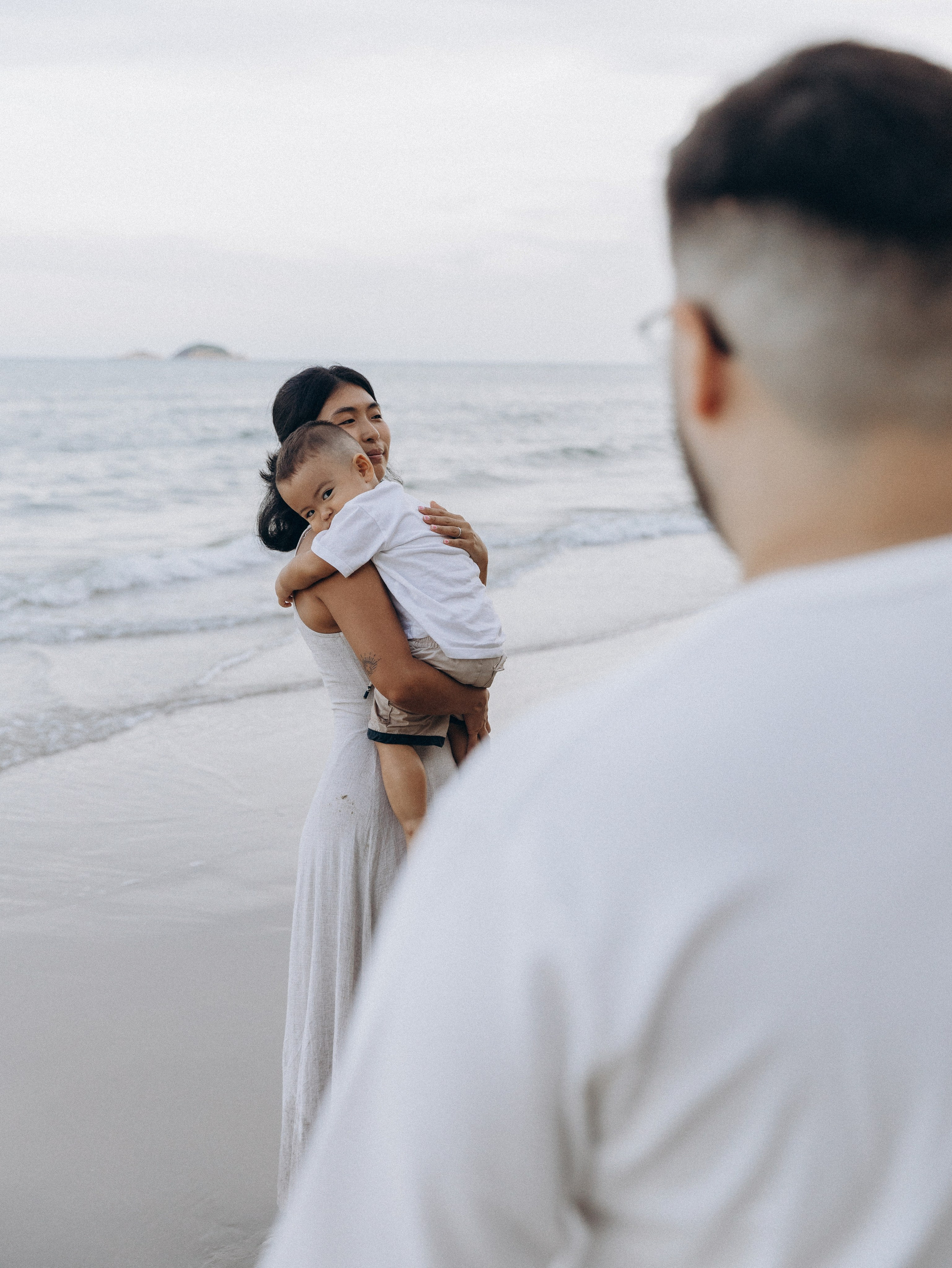 At the beach. Family and wedding photographer in Bangkok, Thailand
