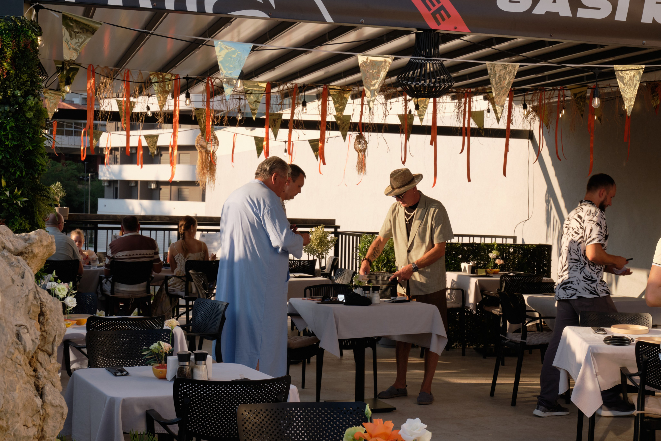 Photo report from the Zebra Restaurant’s birthday celebration. Becici, Montenegro. Photographer, photo artist Alena Novgorodtseva