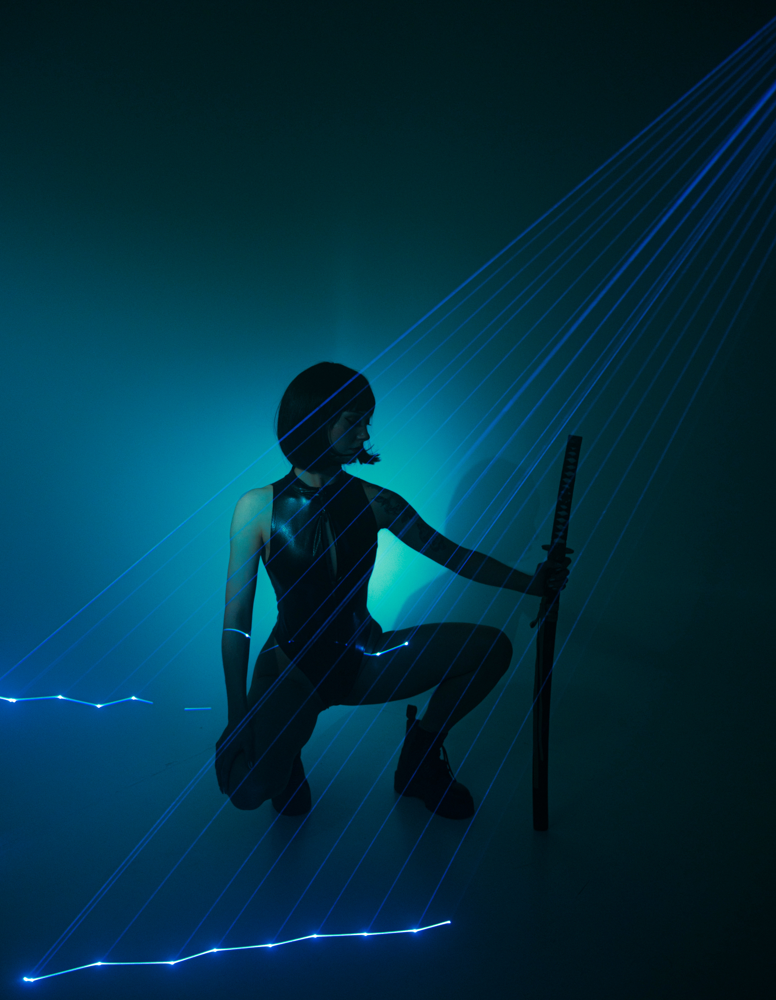 NEON BLADE. Anna Omni — concept photographer and digital artist in Riga, Latvia