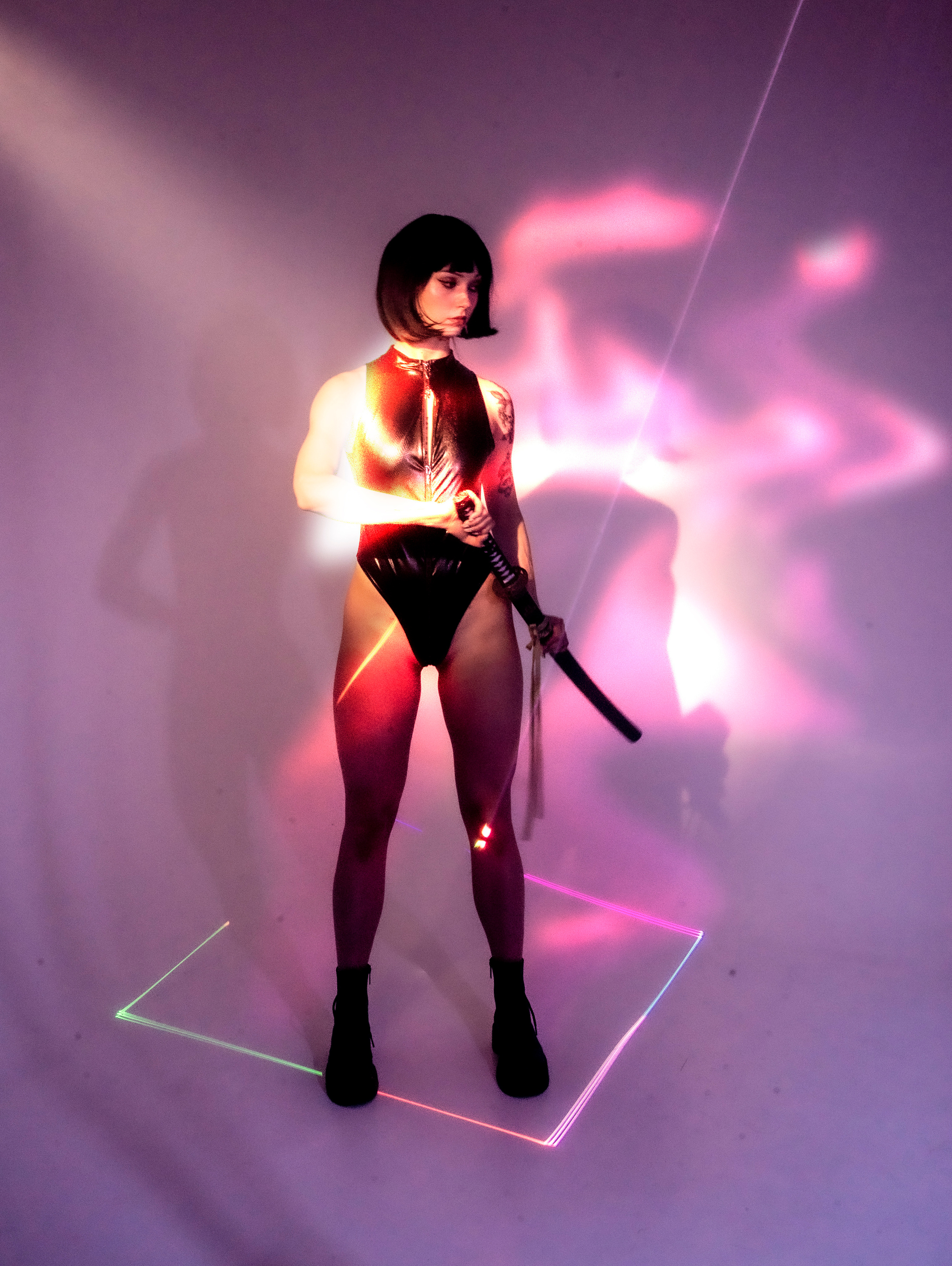 NEON BLADE. Anna Omni — concept photographer and digital artist in Riga, Latvia