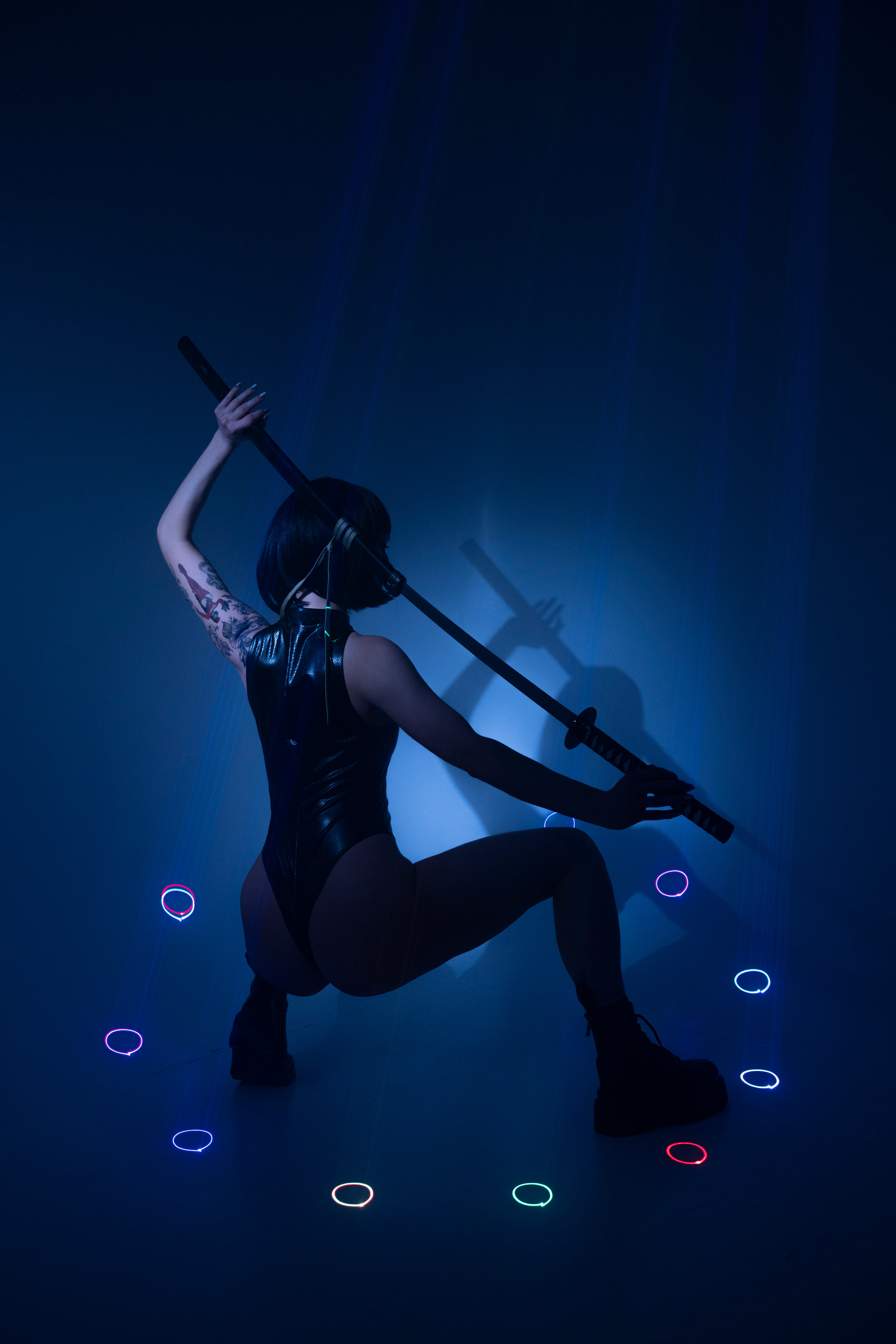 NEON BLADE. Anna Omni — concept photographer and digital artist in Riga, Latvia