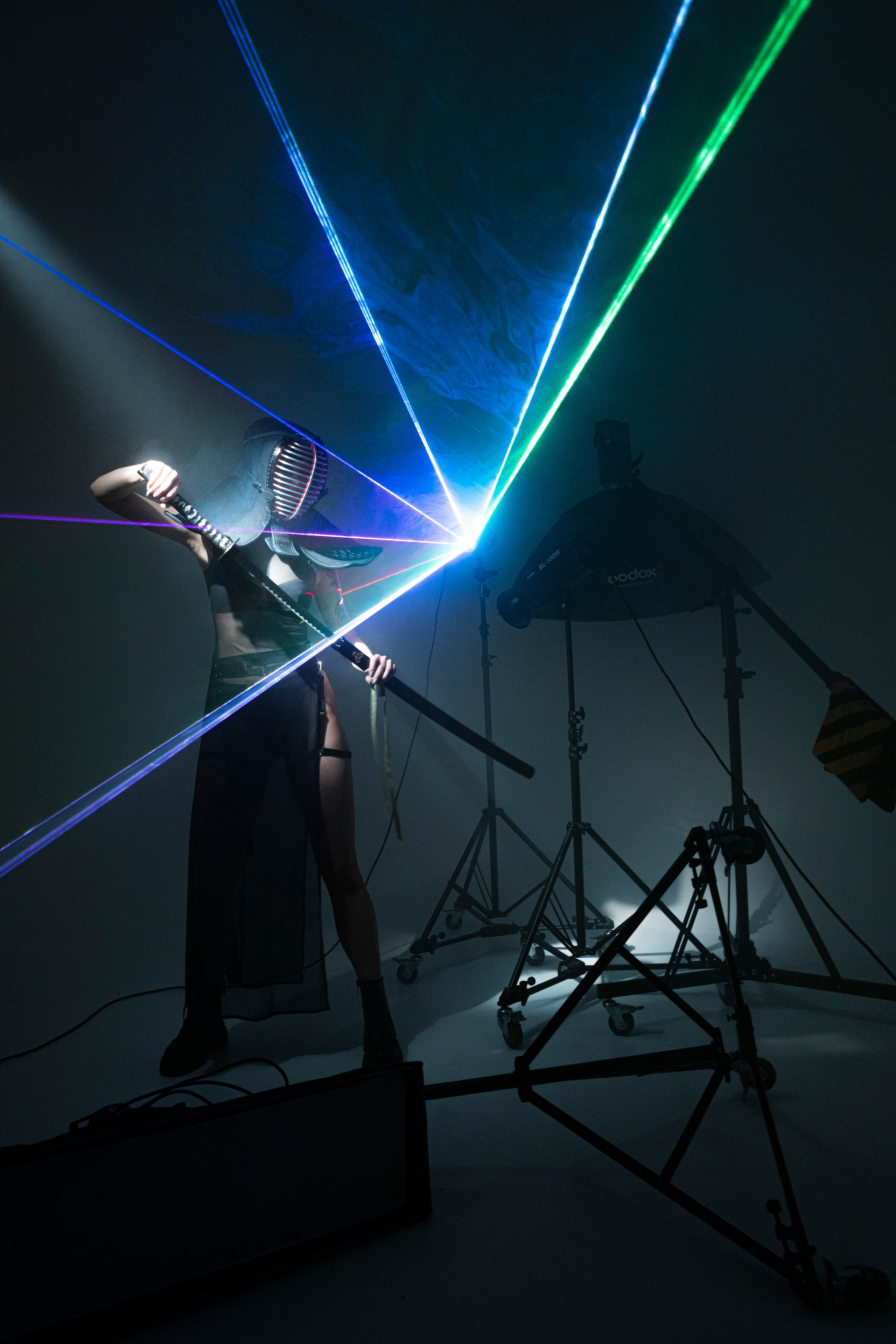 NEON BLADE. Anna Omni — concept photographer and digital artist in Riga, Latvia