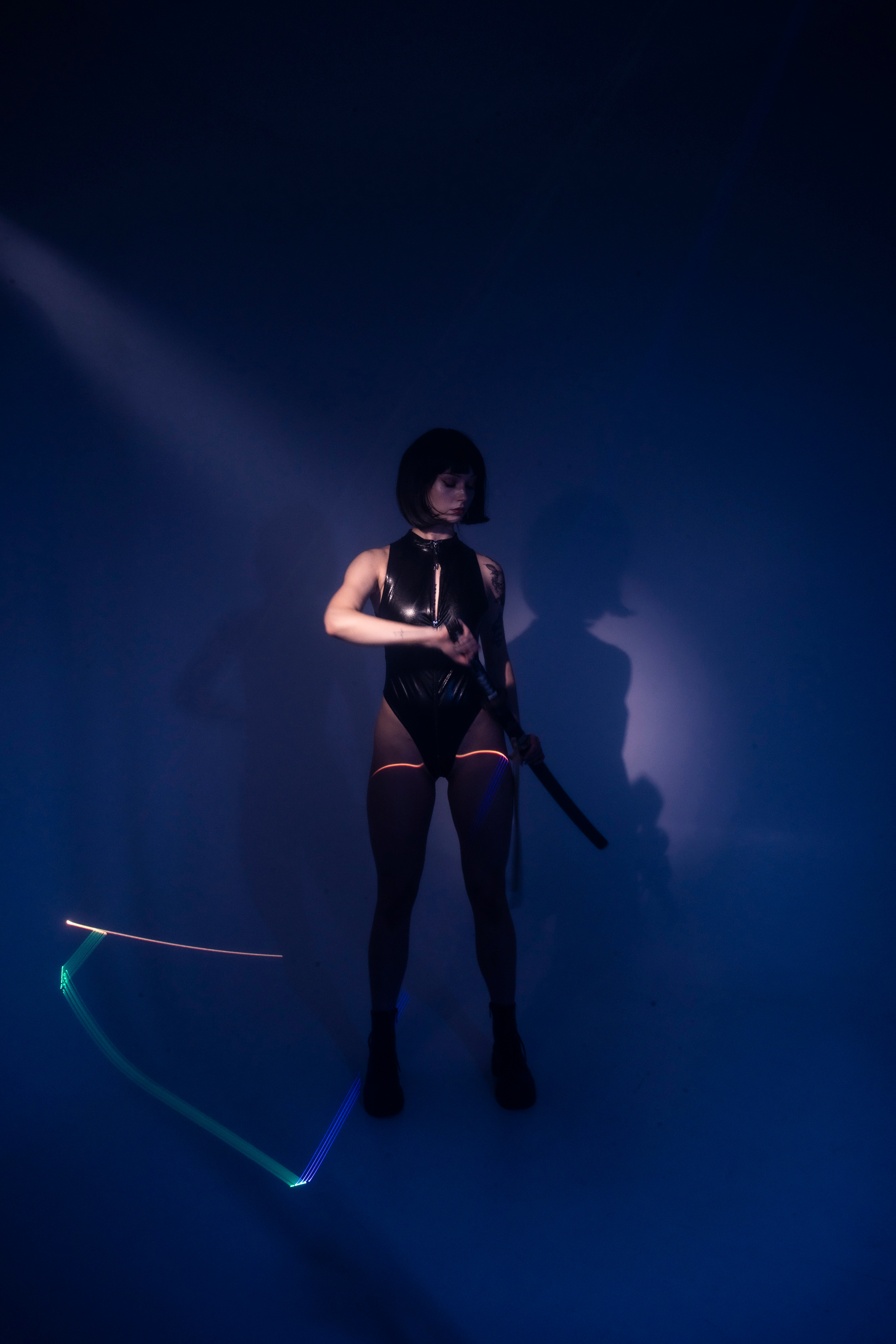 NEON BLADE. Anna Omni — concept photographer and digital artist in Riga, Latvia