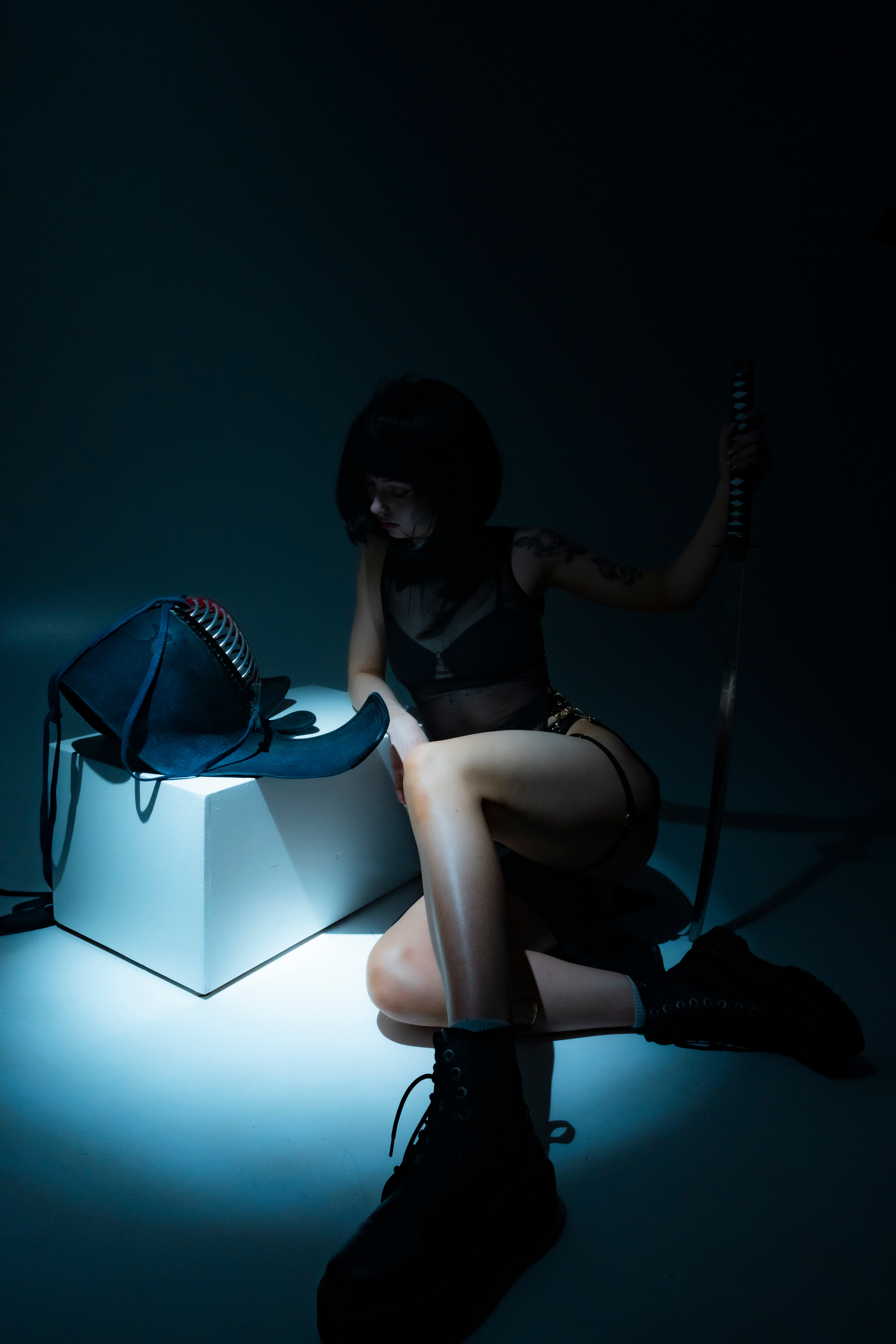 NEON BLADE. Anna Omni — concept photographer and digital artist in Riga, Latvia