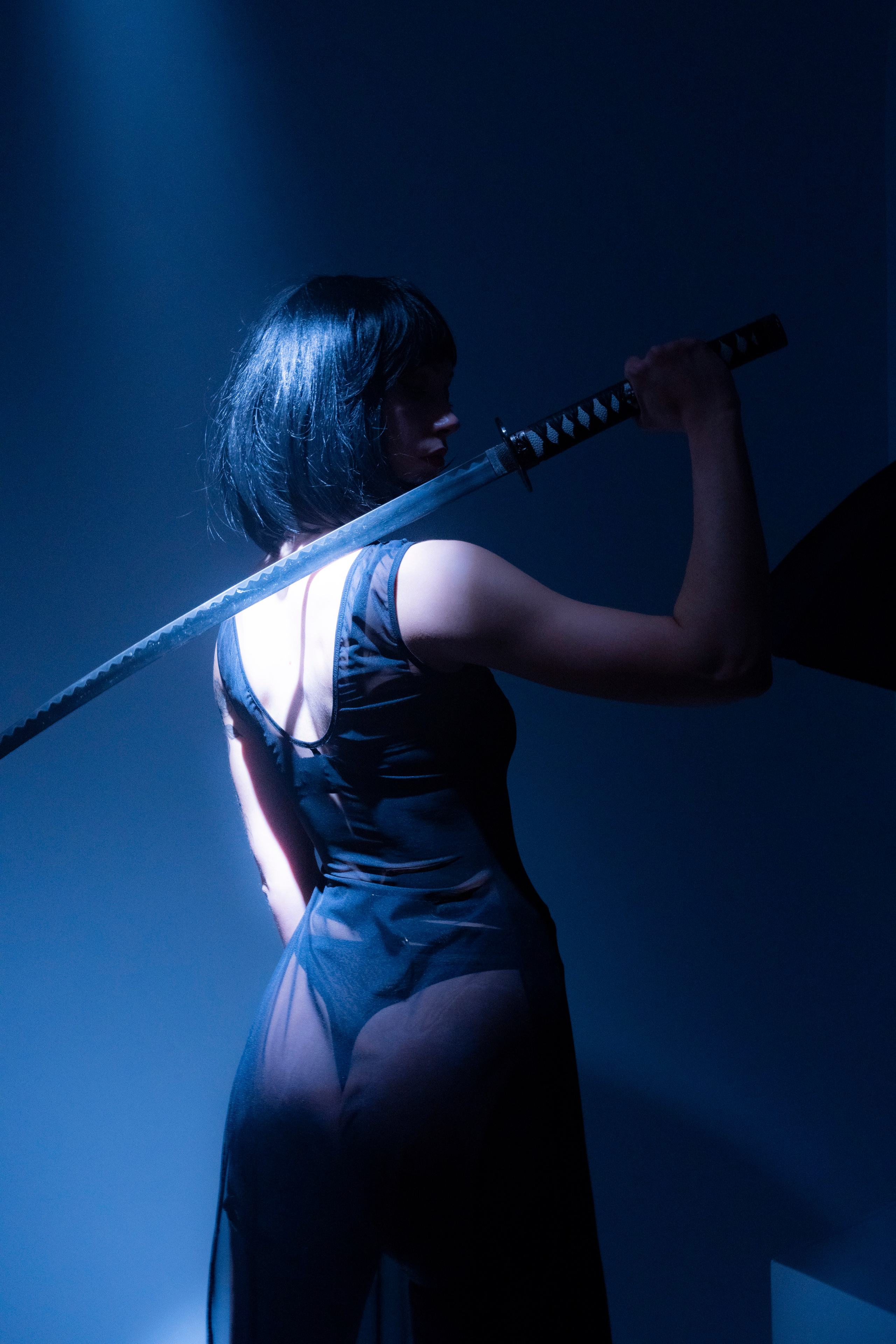 NEON BLADE. Anna Omni — concept photographer and digital artist in Riga, Latvia