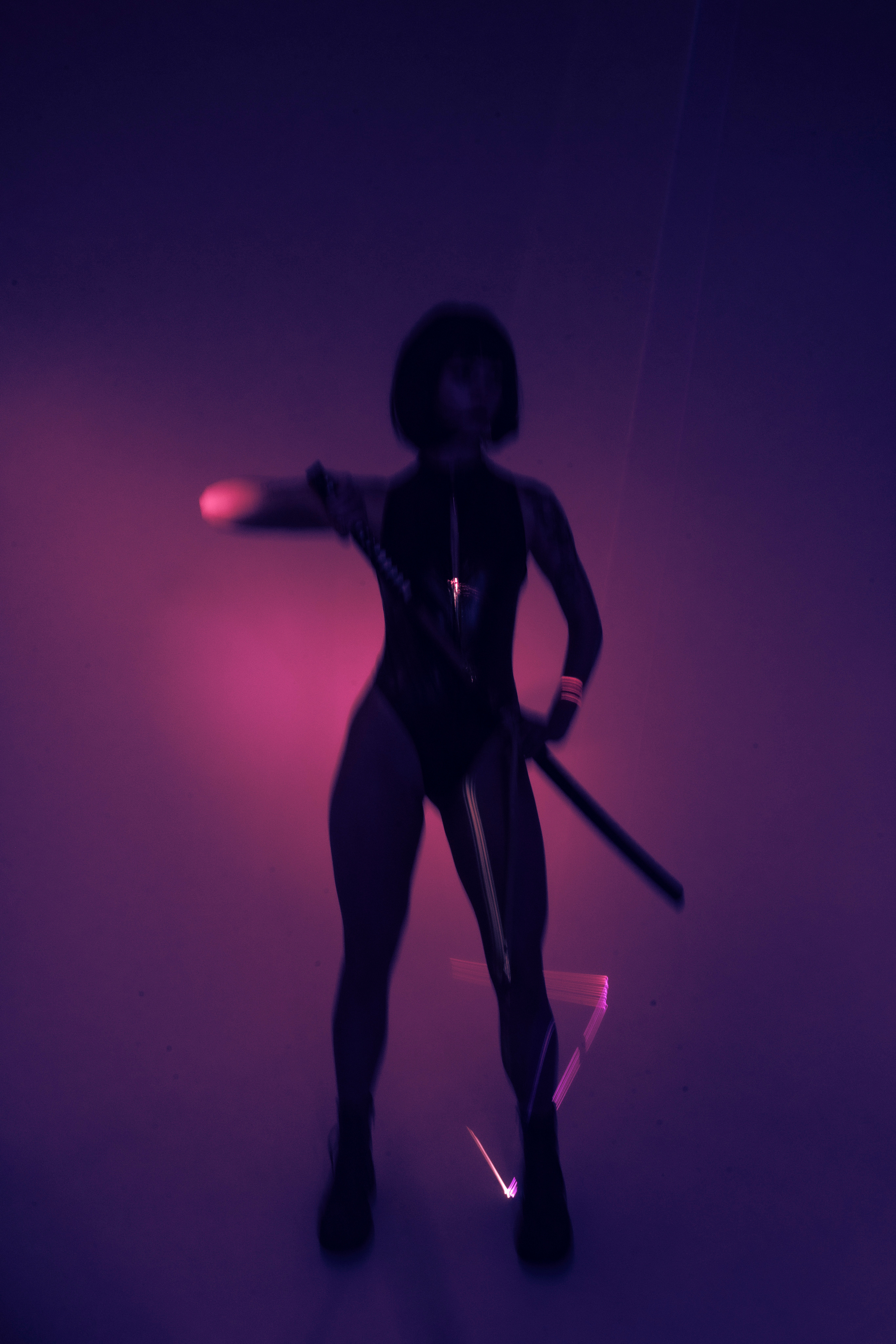 NEON BLADE. Anna Omni — concept photographer and digital artist in Riga, Latvia