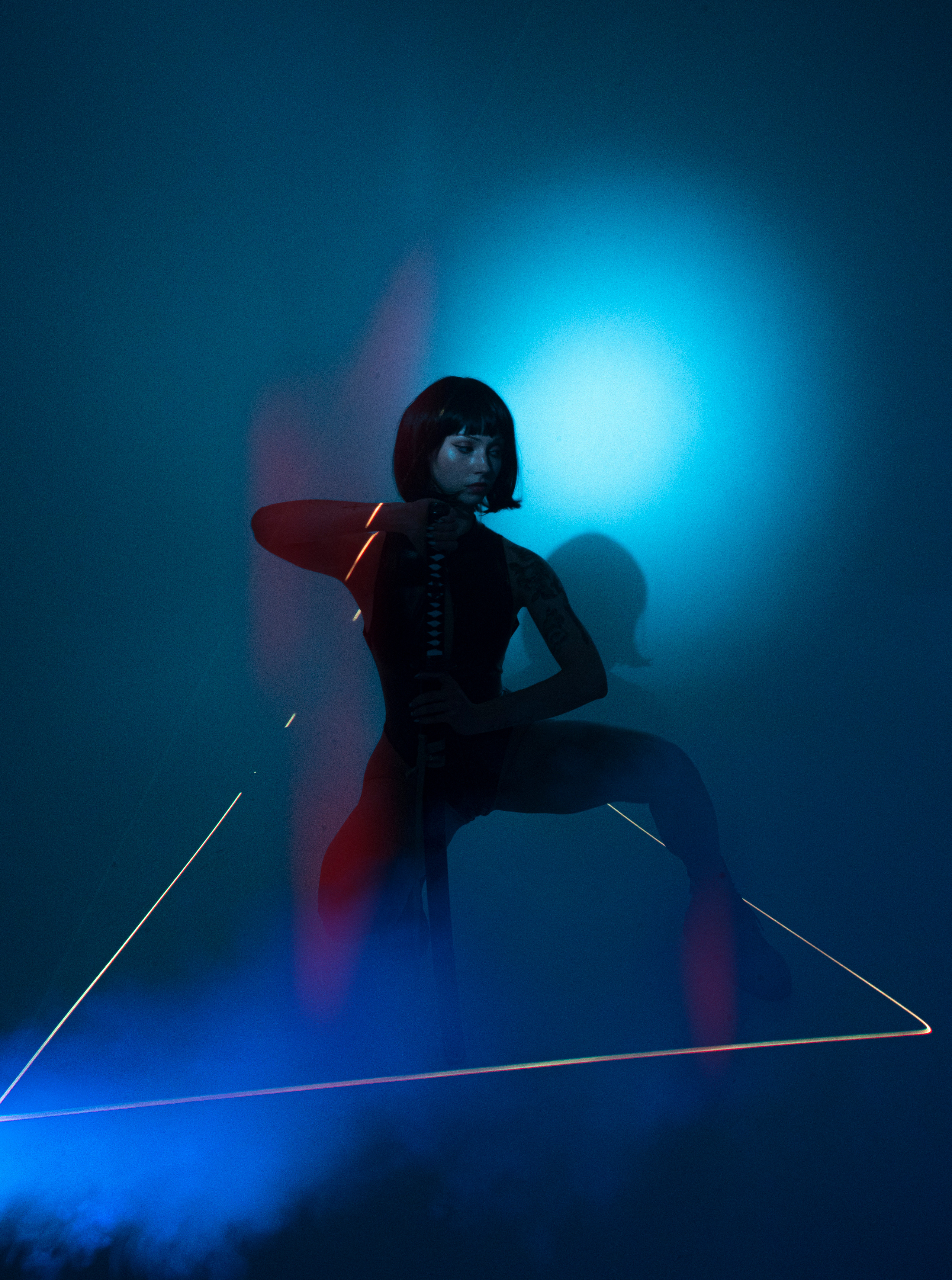 NEON BLADE. Anna Omni — concept photographer and digital artist in Riga, Latvia