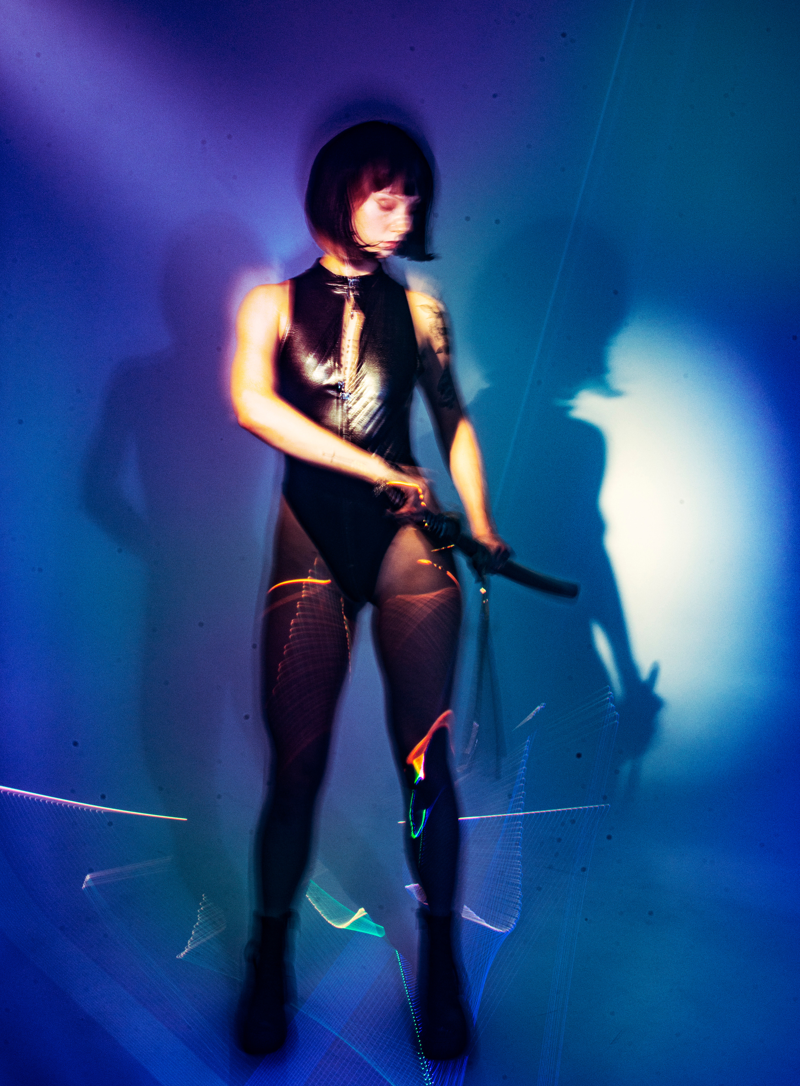 NEON BLADE. Anna Omni — concept photographer and digital artist in Riga, Latvia