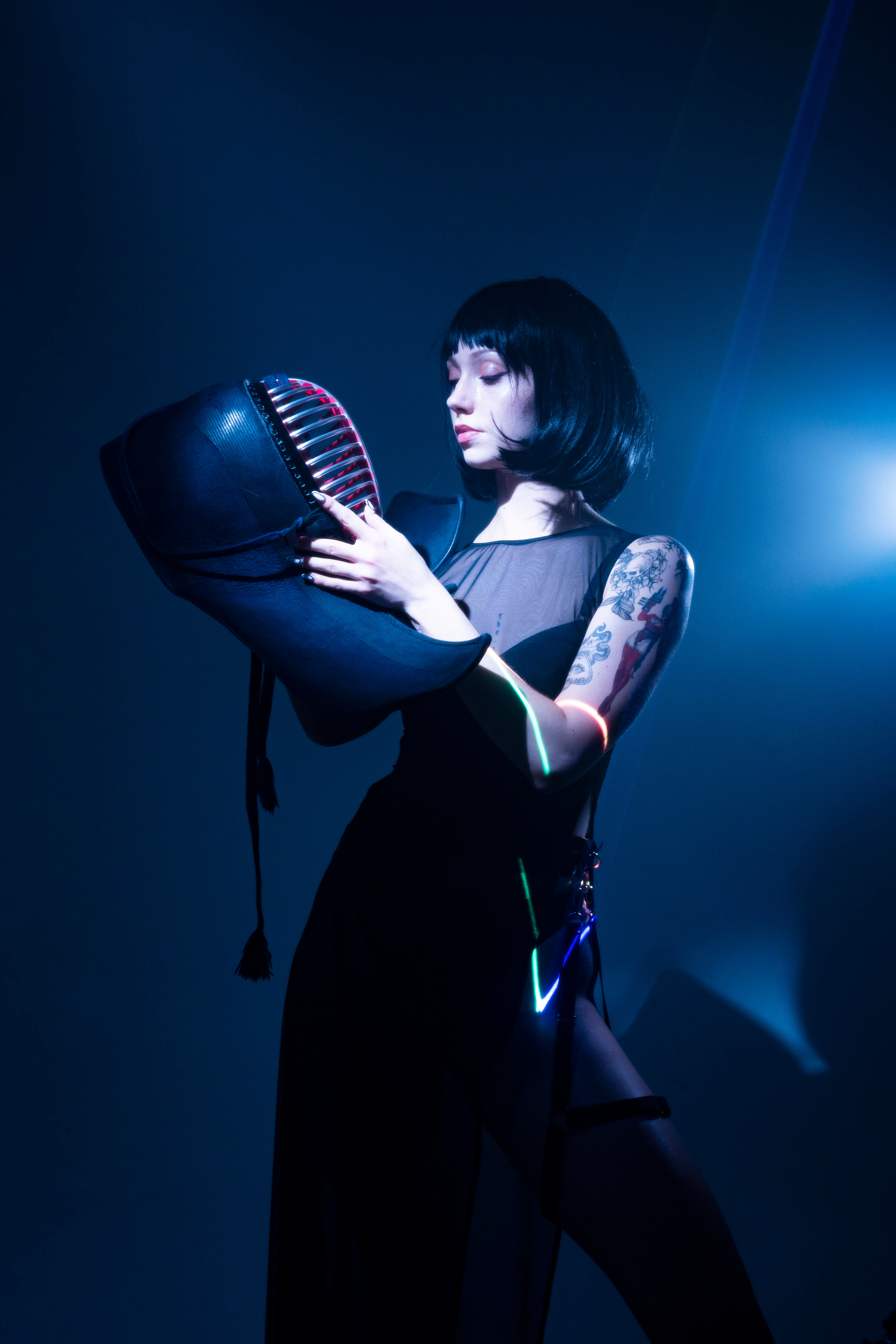 NEON BLADE. Anna Omni — concept photographer and digital artist in Riga, Latvia