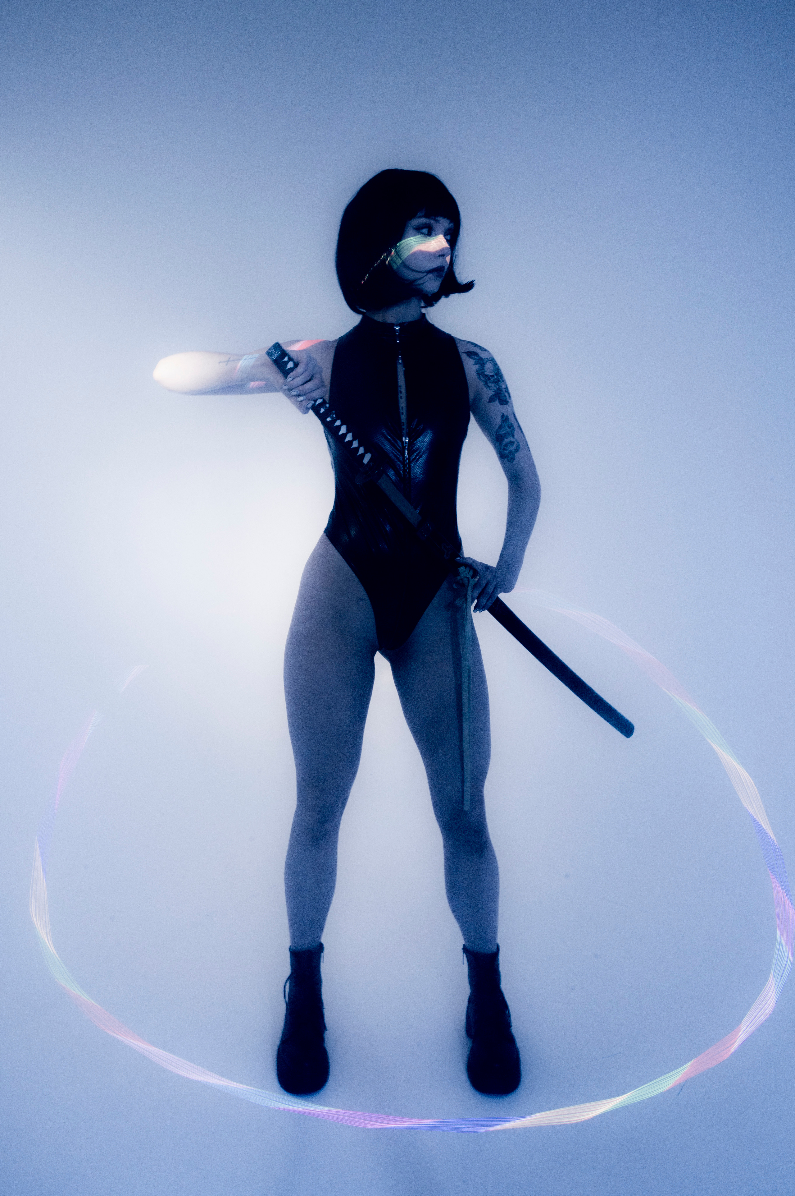 NEON BLADE. Anna Omni — concept photographer and digital artist in Riga, Latvia