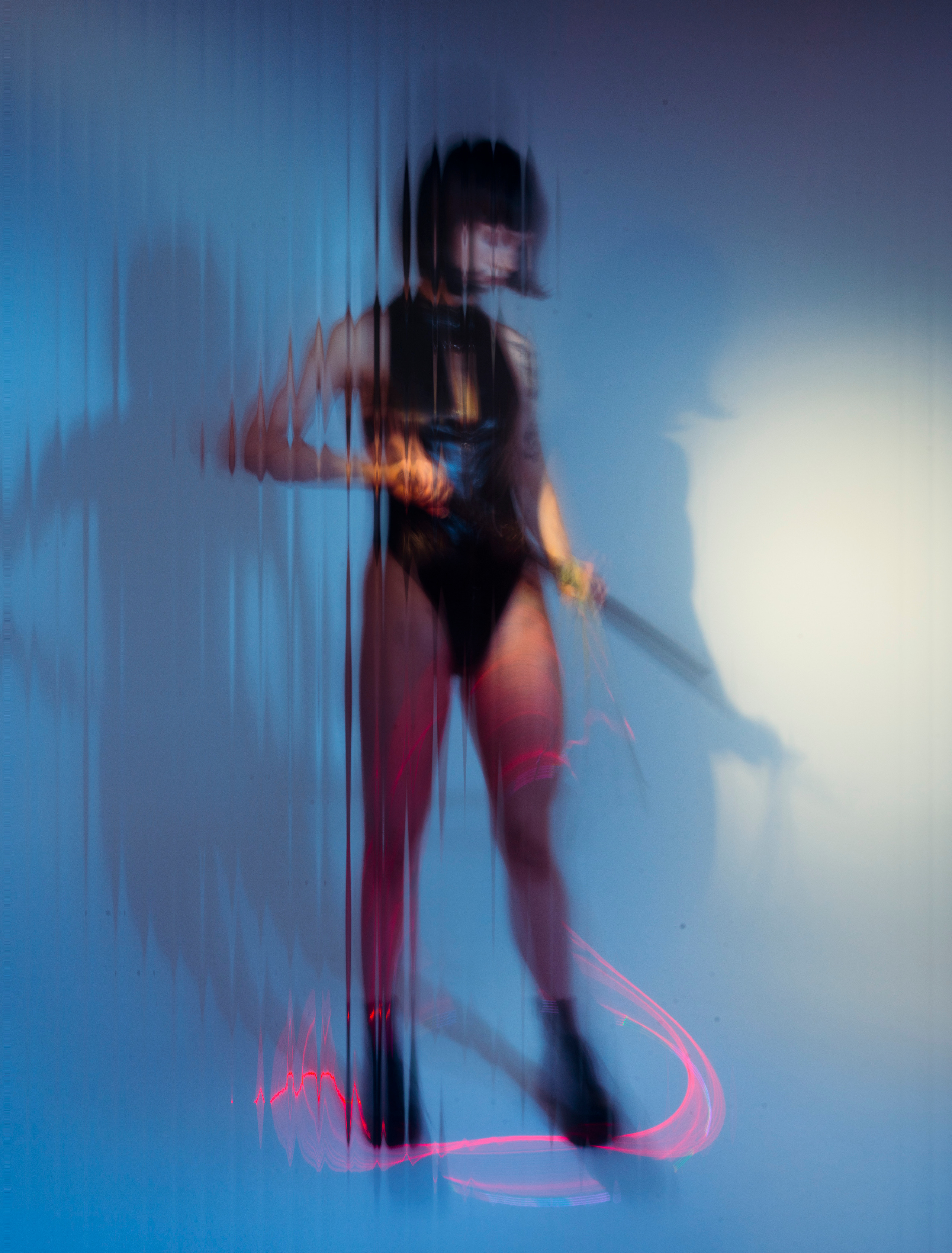 NEON BLADE. Anna Omni — concept photographer and digital artist in Riga, Latvia