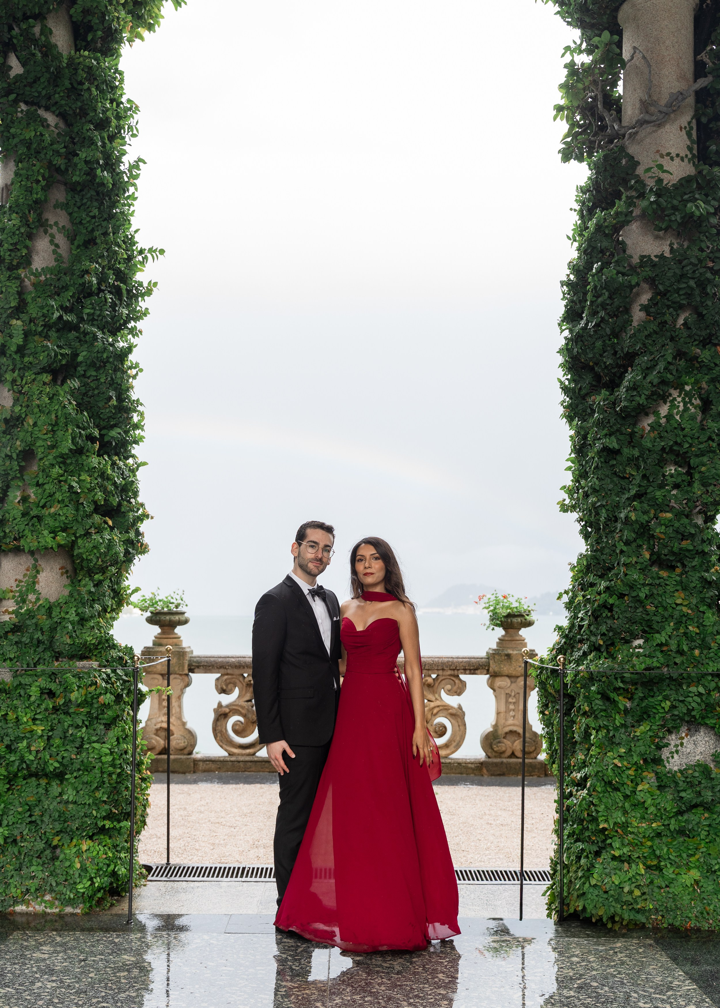 Engagement Photoshoot at the Villa Balbianello. Proposal Photographer in Lake Como