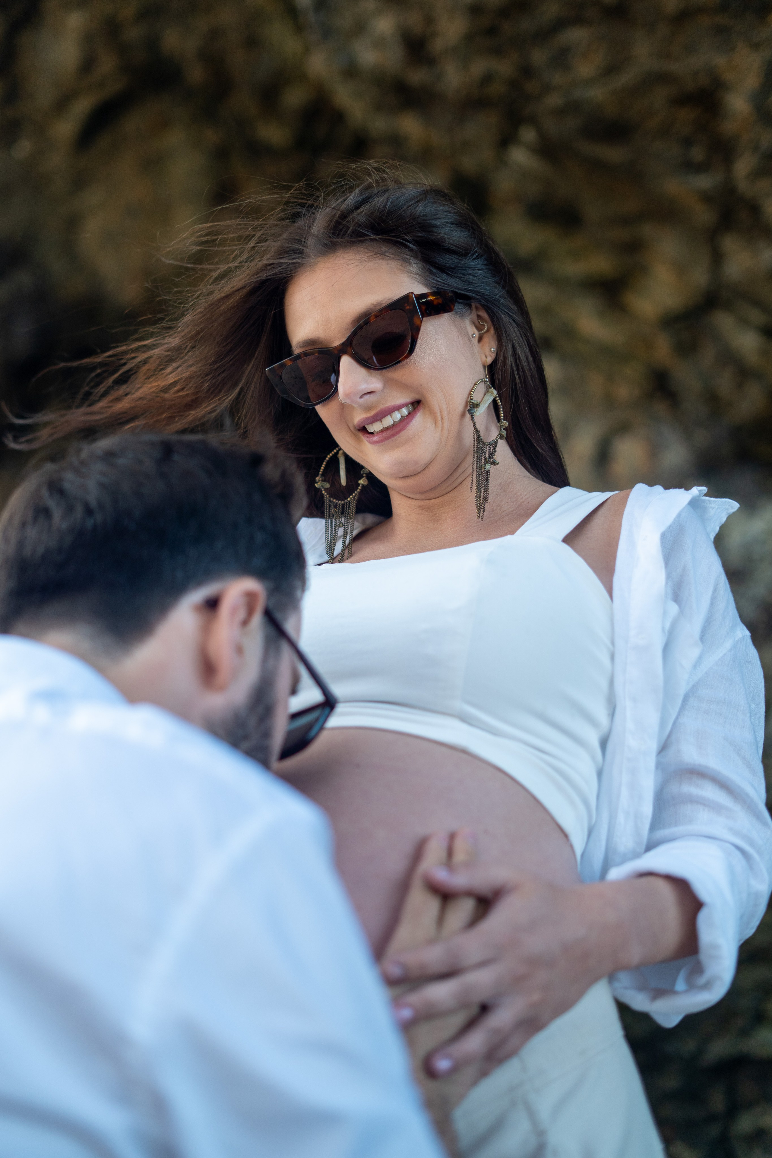 Ensaio Praia — Rafaela e César. Frames by Giovani Braga