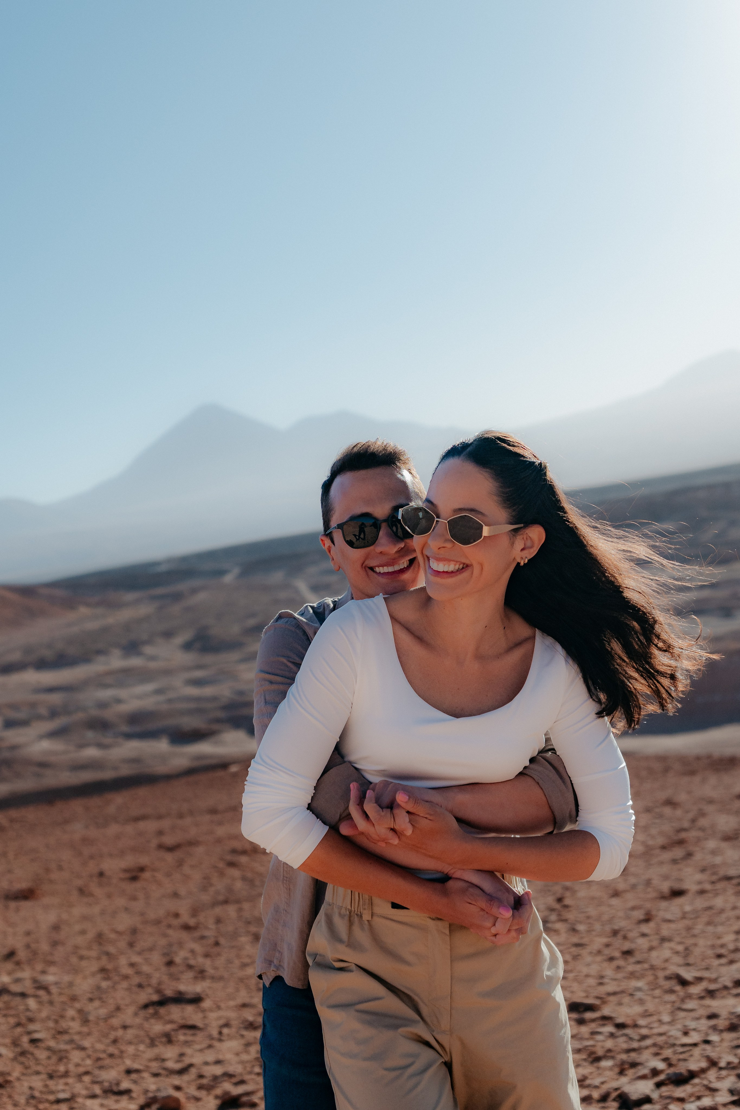 Sessão casual no Vale dos Cogumelos. Fotógrafo em San Pedro de Atacama