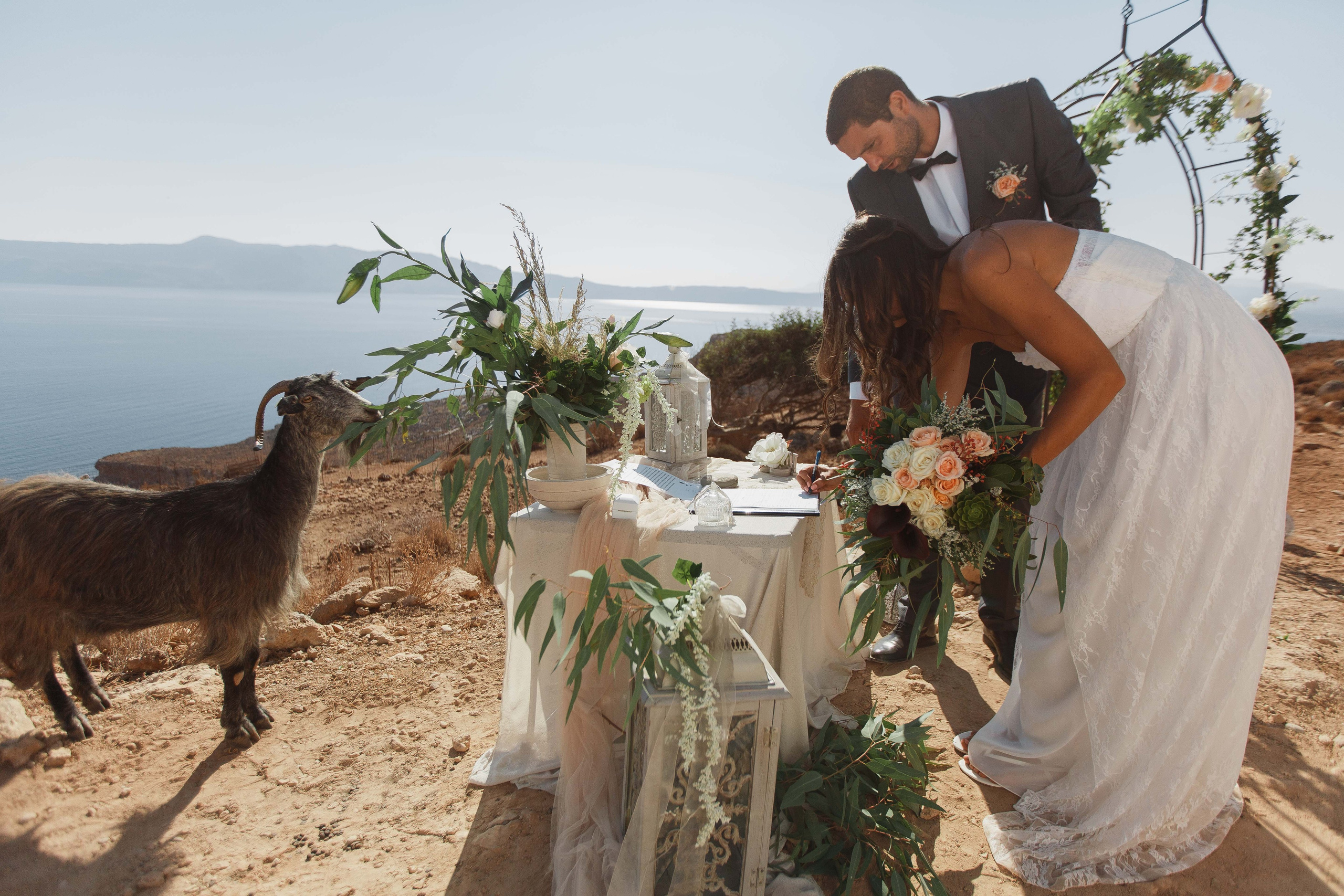 Marino & Steffi, Crete. Denny Savon — Photographer in Santorini | Weddings, Love Stories & Flying Dress