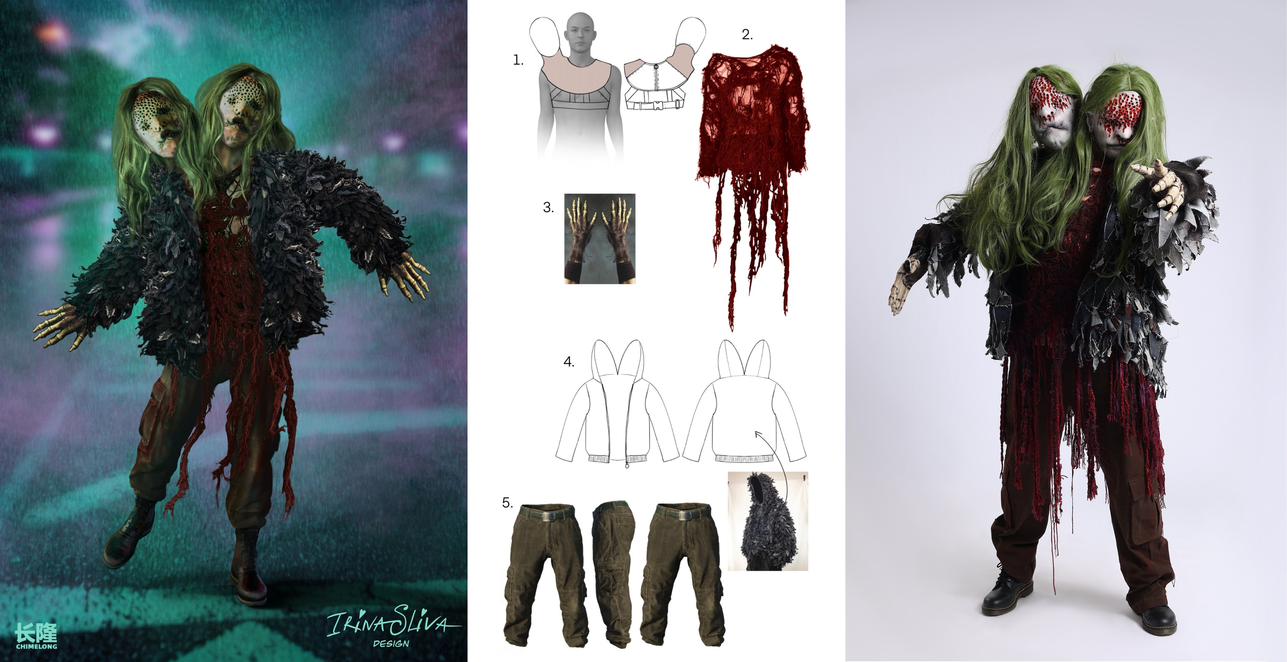 HALLOWEEN. Costume Design for Theme Parks & Live Performances | Character & Parade & Stage Costumes | 2D & 3D Costume Illustrations