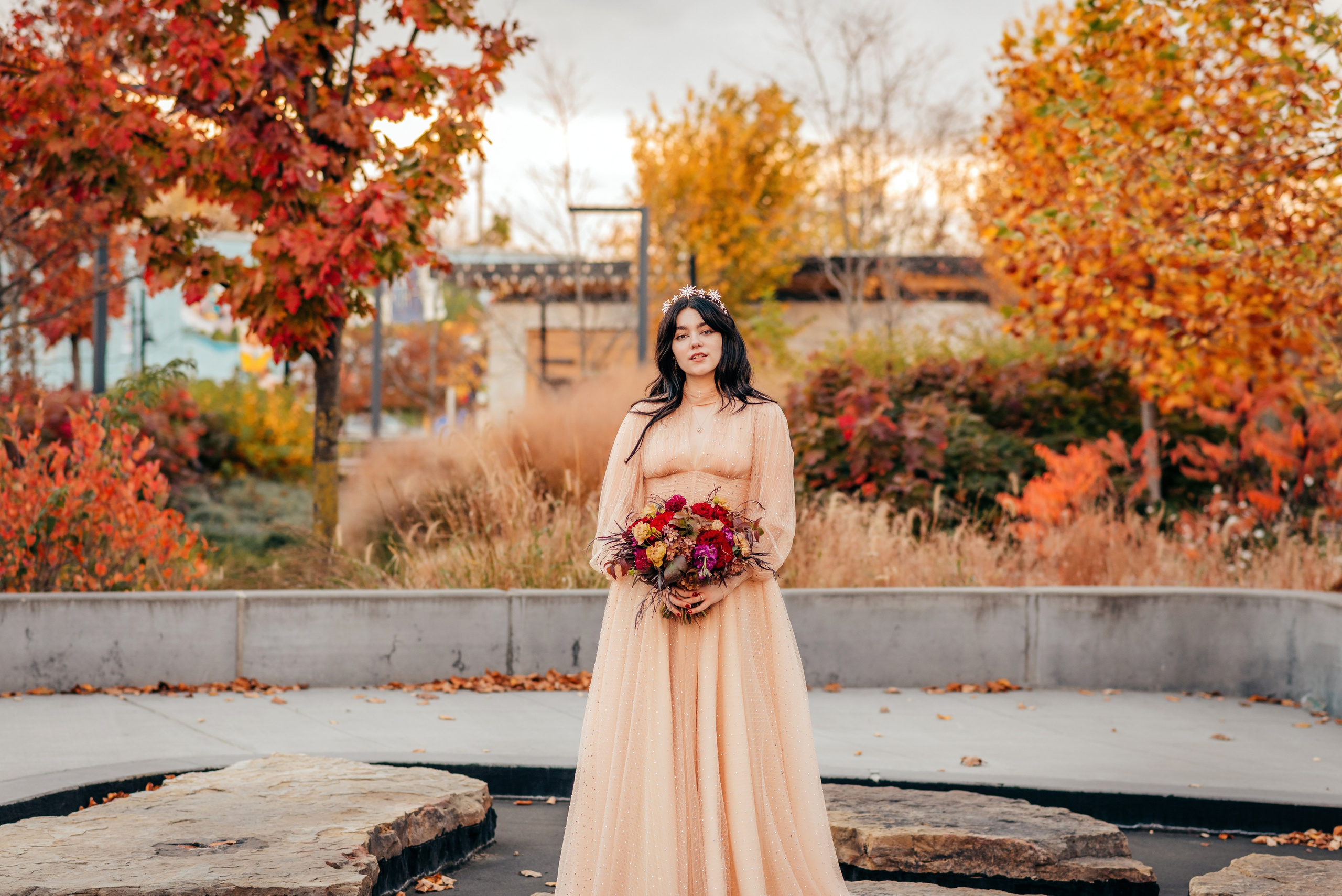 Bold & Dramatic Wedding at The Paper Mill on The Landing | Fort Wayne Wedding Photographer. Alexandria Danielle Photography | Fort Wayne & Indianapolis Wedding Photographer