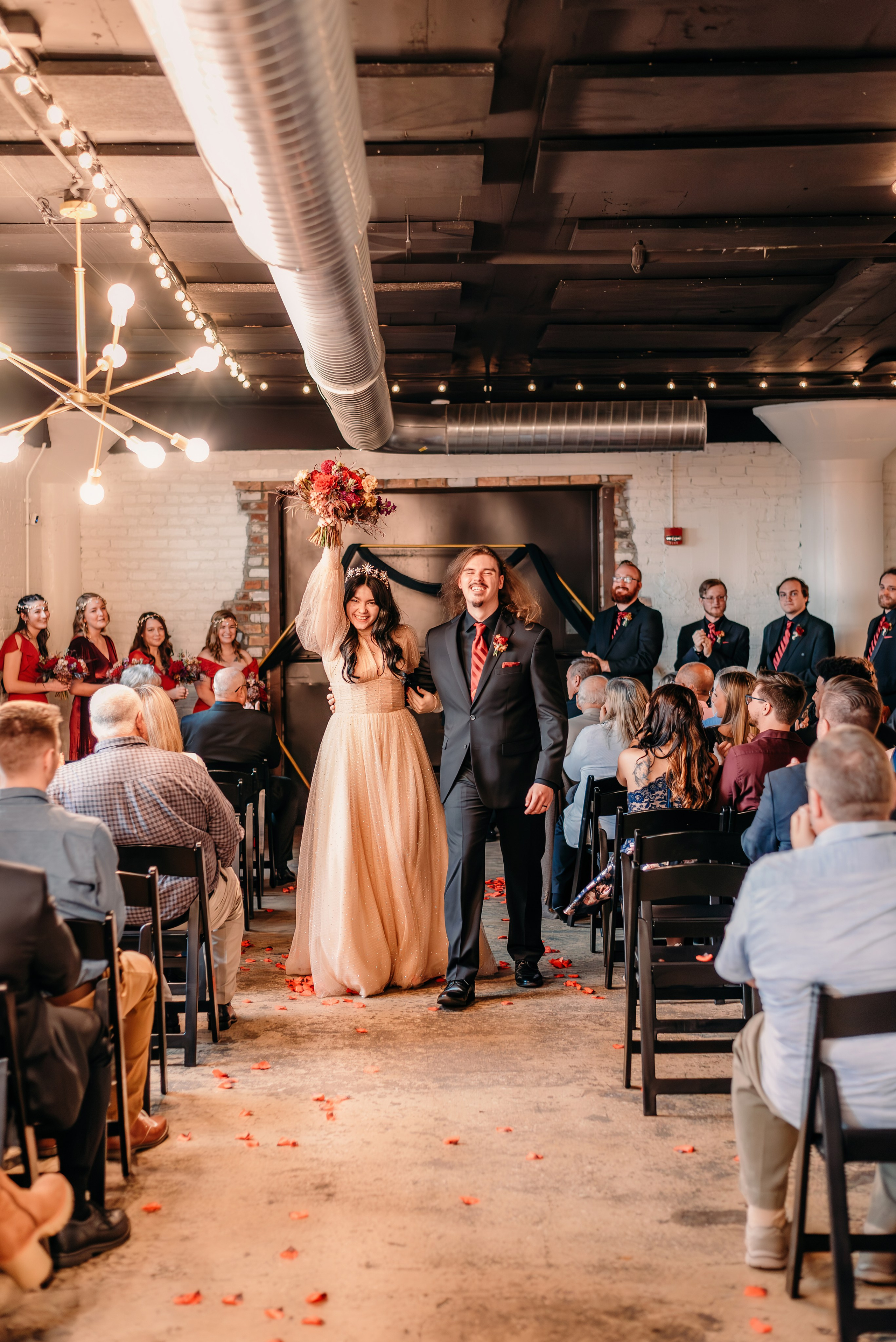 Bold & Dramatic Wedding at The Paper Mill on The Landing | Fort Wayne Wedding Photographer. Alexandria Danielle Photography | Fort Wayne & Indianapolis Wedding Photographer