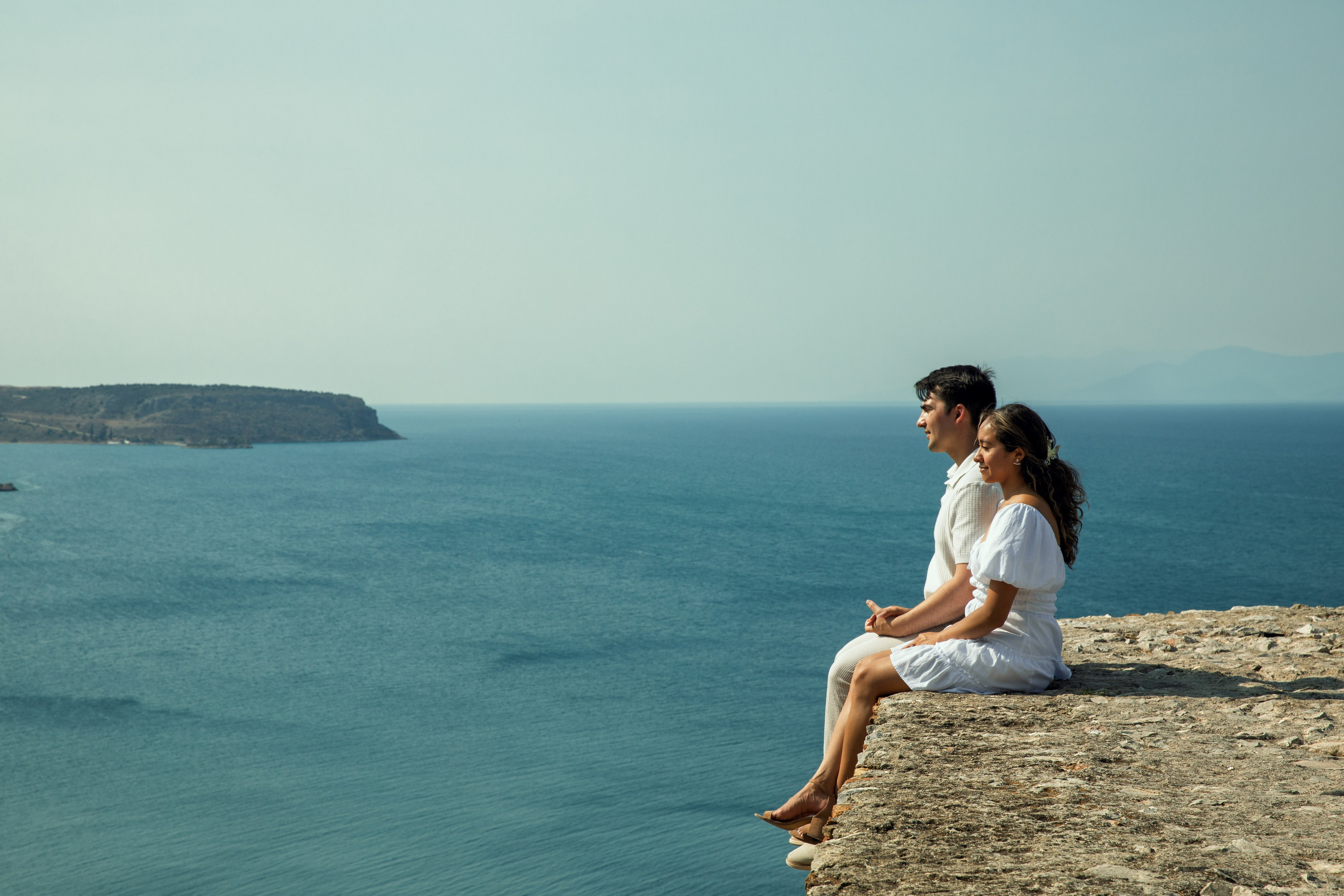 Ariana & Richard (USA). Photographer Anya Khasapi. Nafplio, Greece