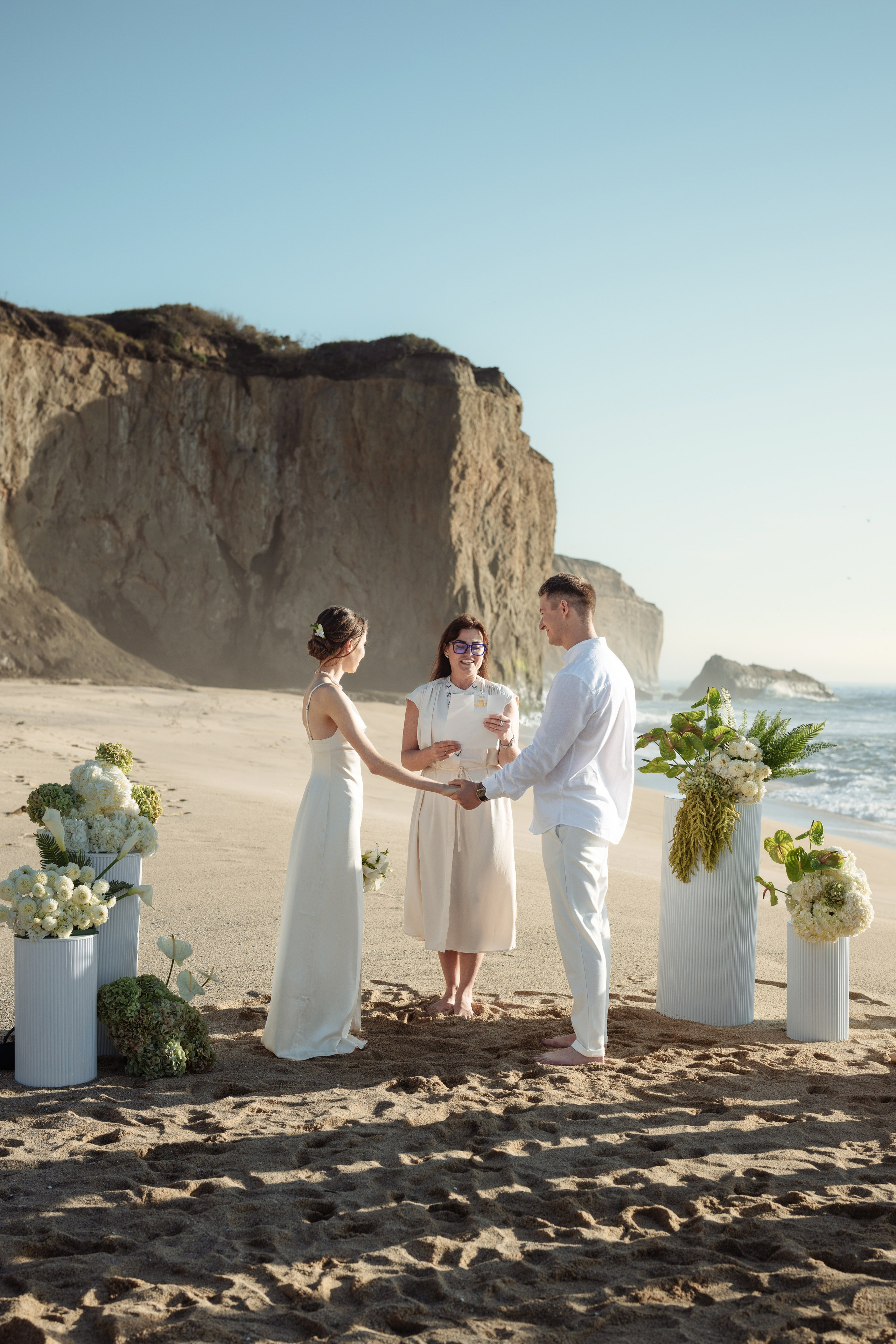 Ceremony by the Ocean🕊️. Wedding & Elopement Photographers in California