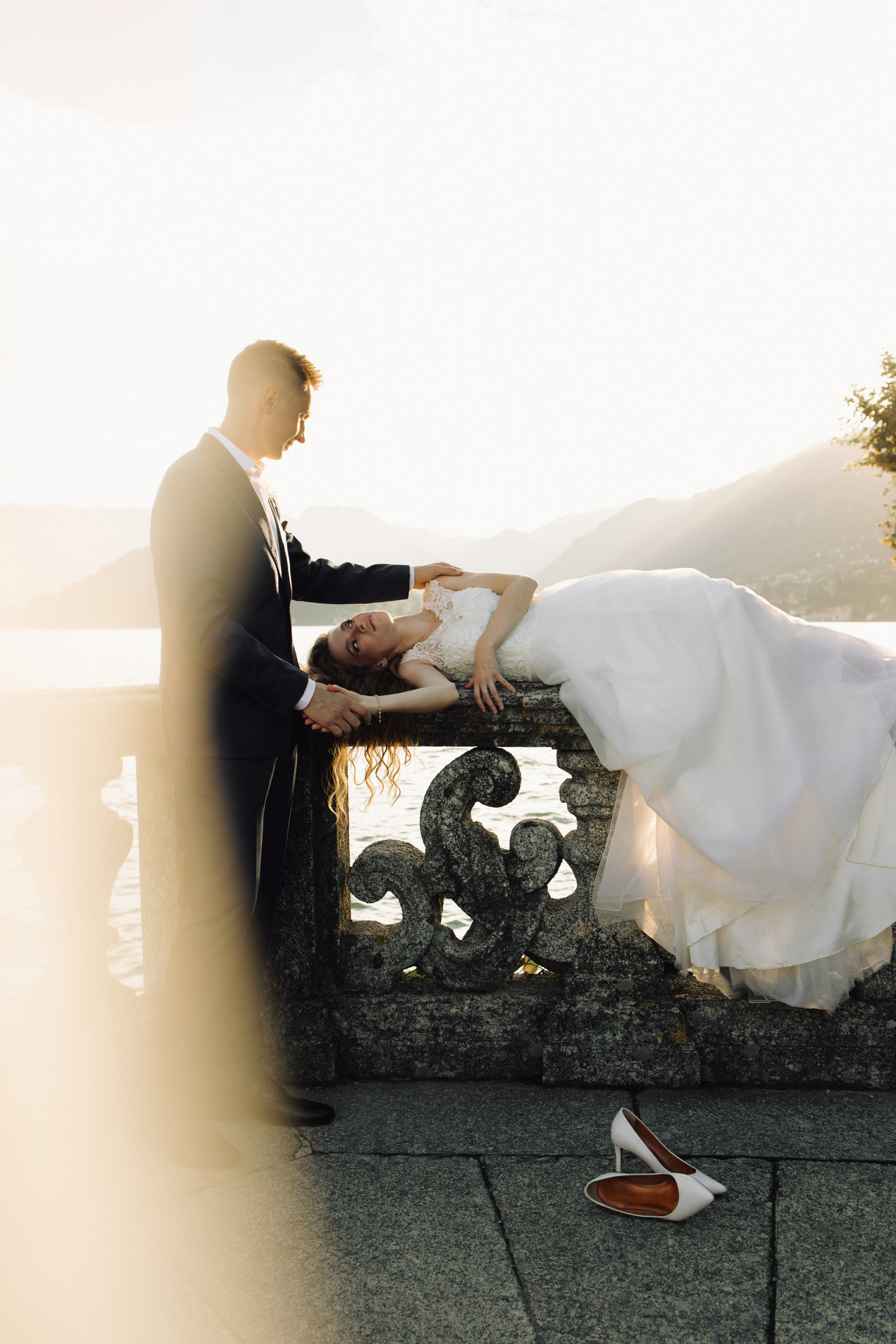 Intimate Elopement by Lake Como in Tremezzo, Italy — Ivanka and Stas. Liza Bizzaro — Italy Wedding, Love Story & Portrait Photographer in Milan, Turin, Piedmont and Across Italy