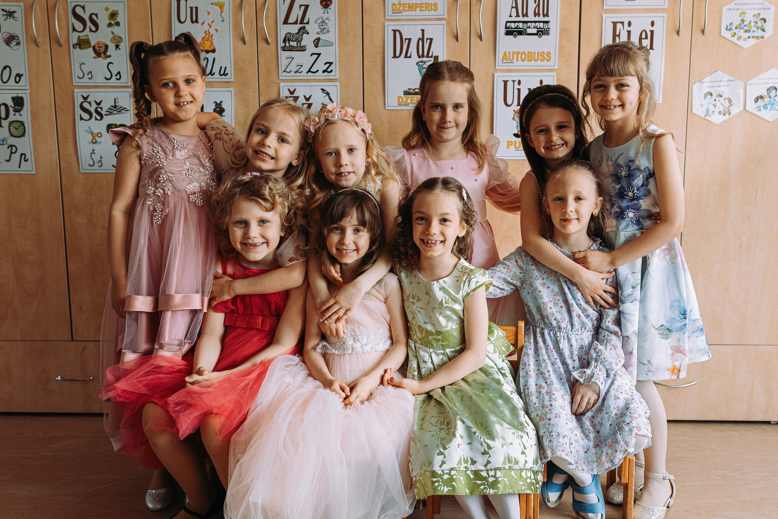 Bērnudārza grupas fotosesija