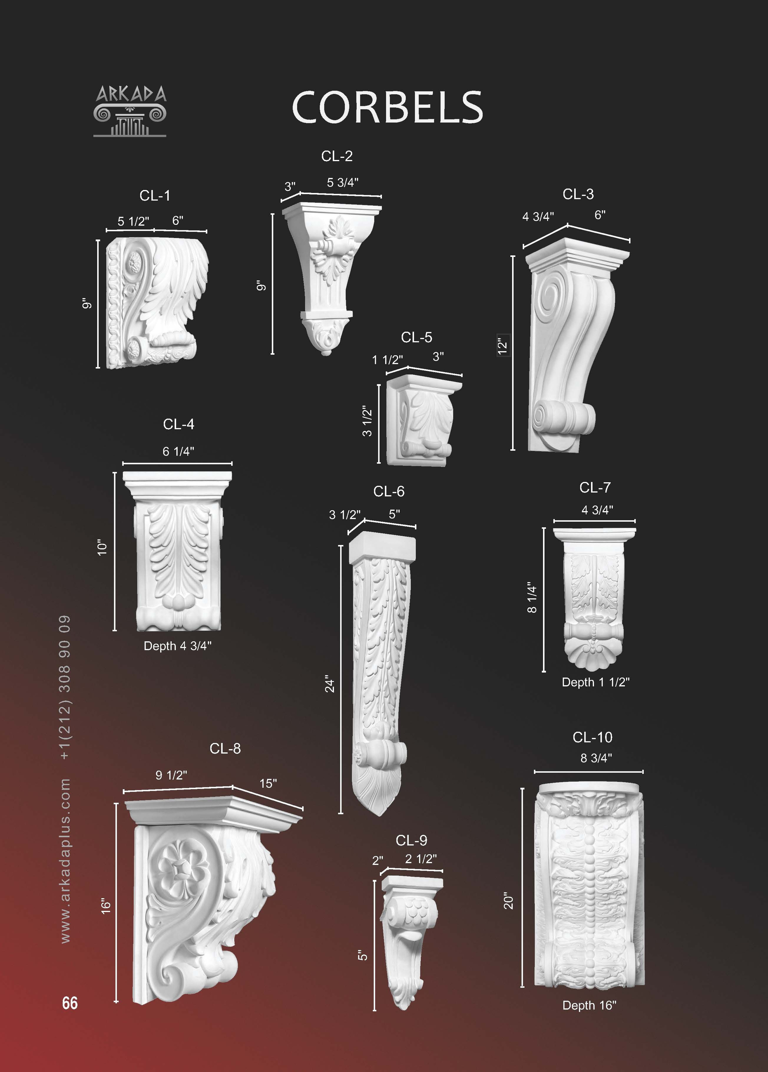 Catalog pages. Plaster molding