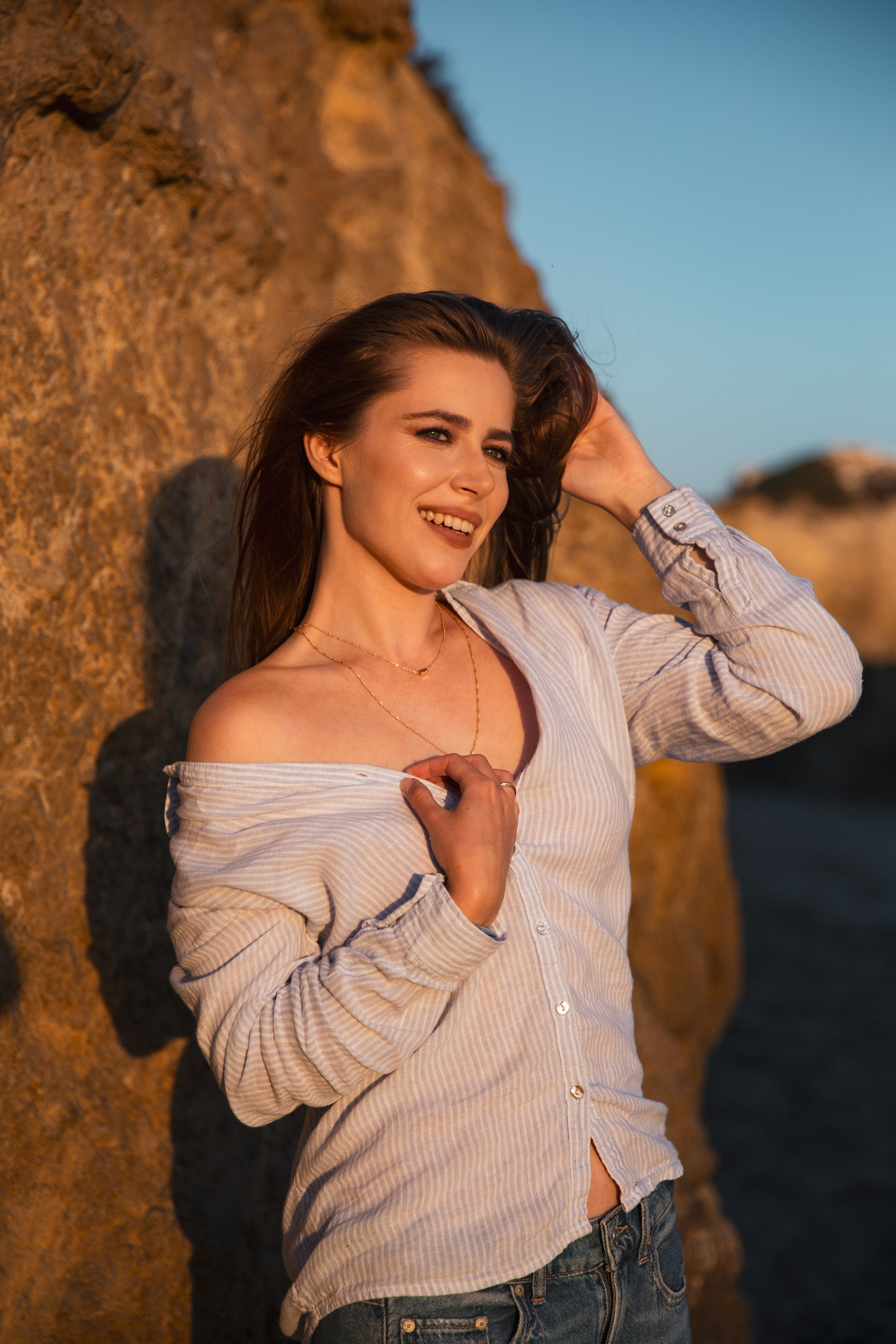 El Matador Beach Sunset Photoshoot. Los Angeles portrait photographer Valeria Kasatkina