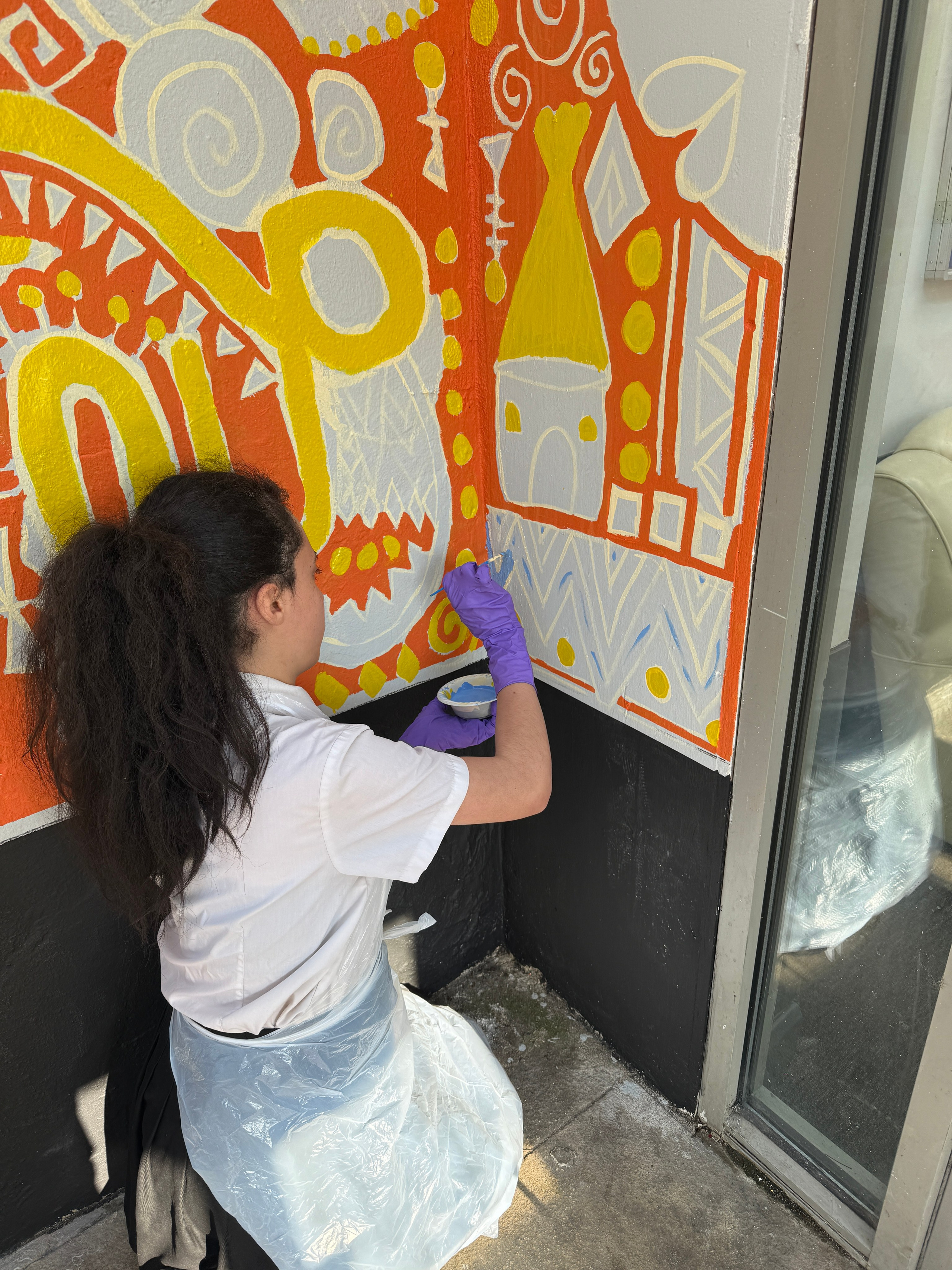 MAPA Community Girls Group Mural. Professional Portrait & Event Photographer in West Yorkshire, travels across UK