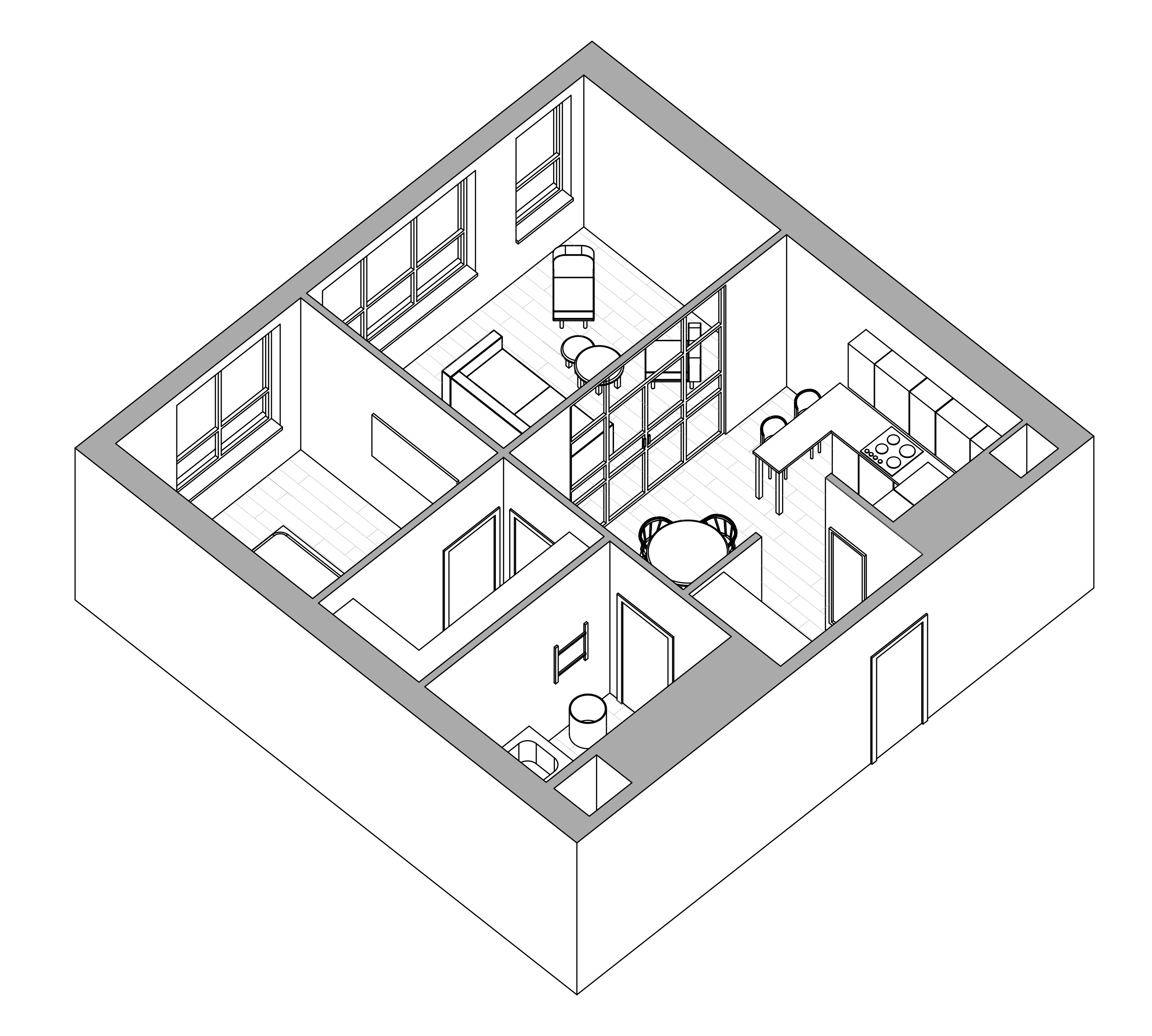 Дизайнер интерьера — ЖК Стеллар Сити —  двушка в скандинавском стиле