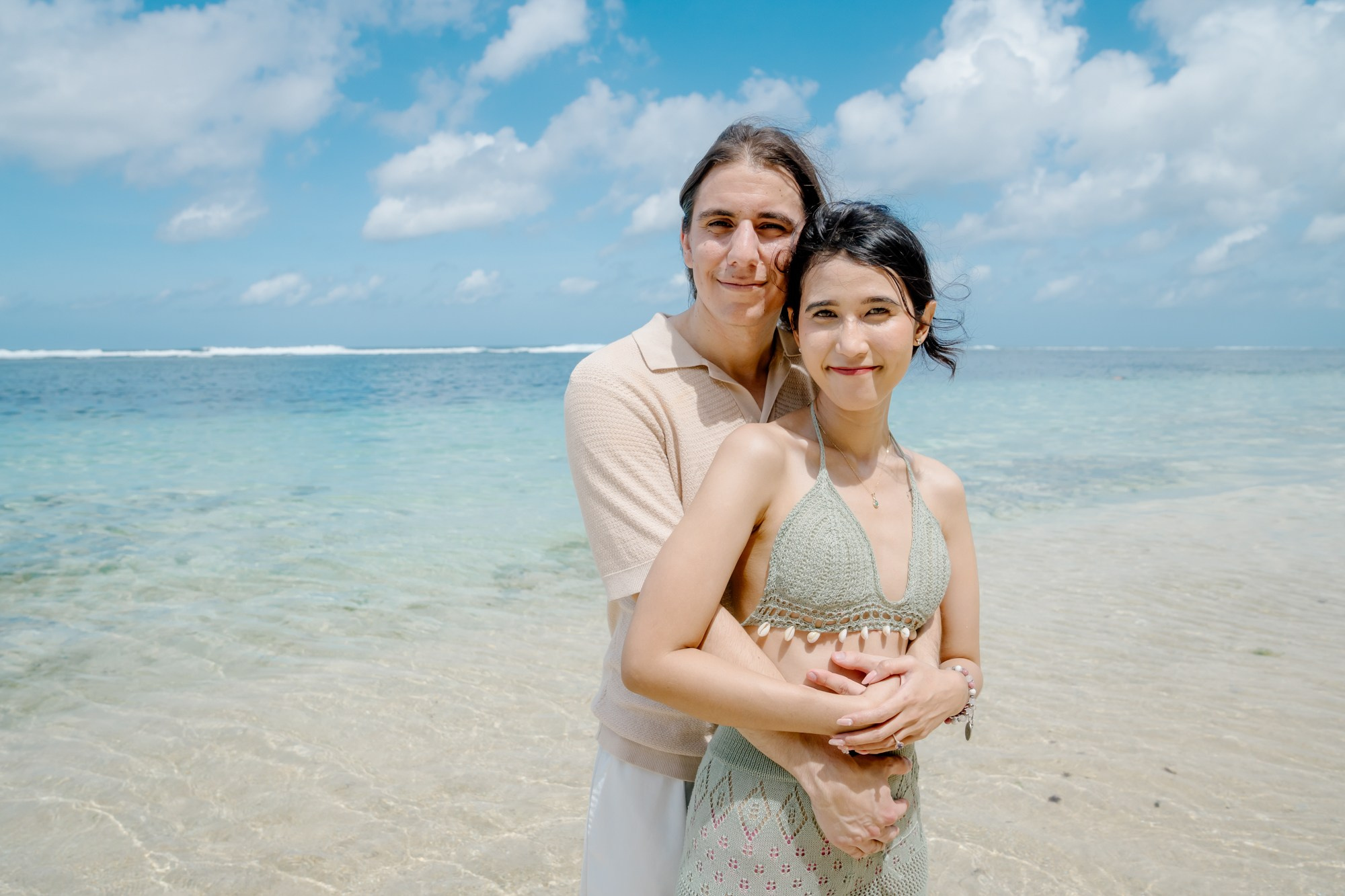 Marriage Proposal in Beach. Female Photographer in Bali