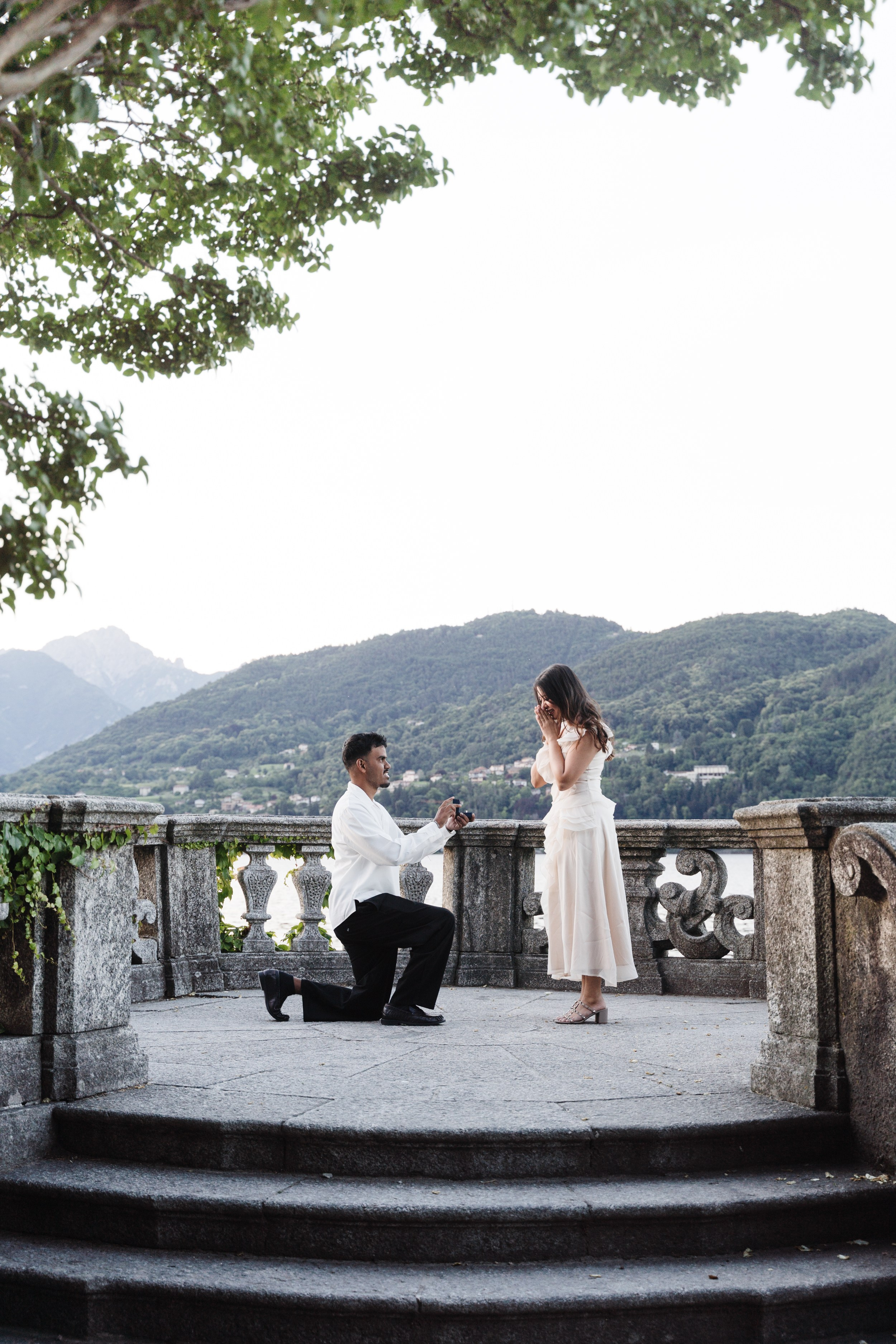 Secret Proposal in Tremezzo. Lake Como Proposal Photographer | Surprise Proposals & Engagements