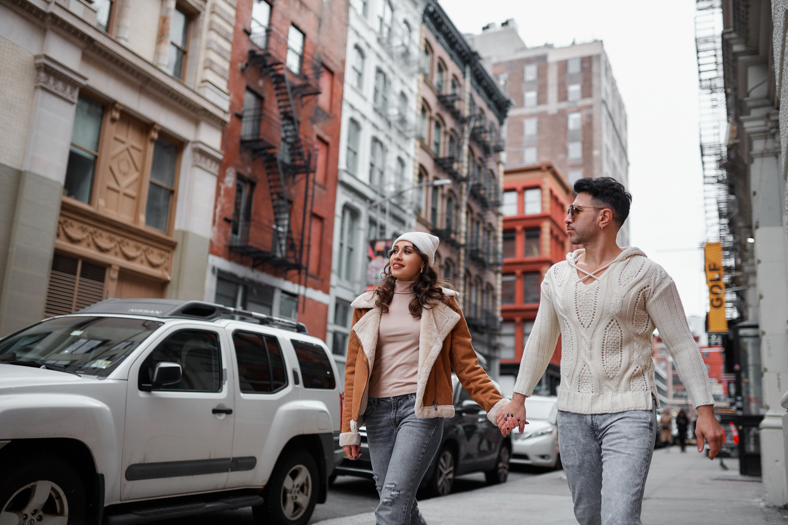 Engagement photo shoot NYC. Professional Wedding and event photographer USA New York