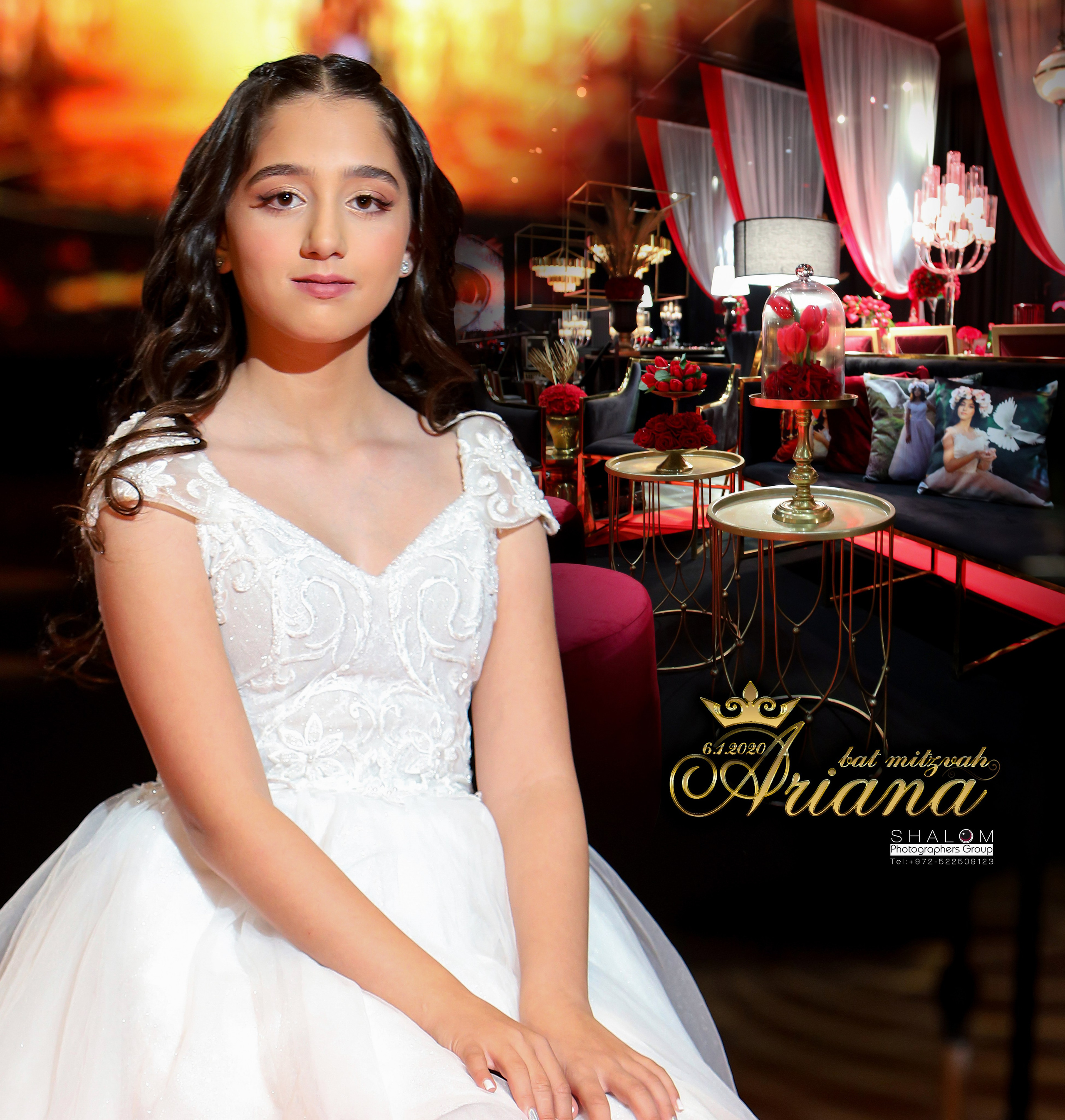 Bat Mitzvah Ariana. Wedding and events photographers Studio Shalom
