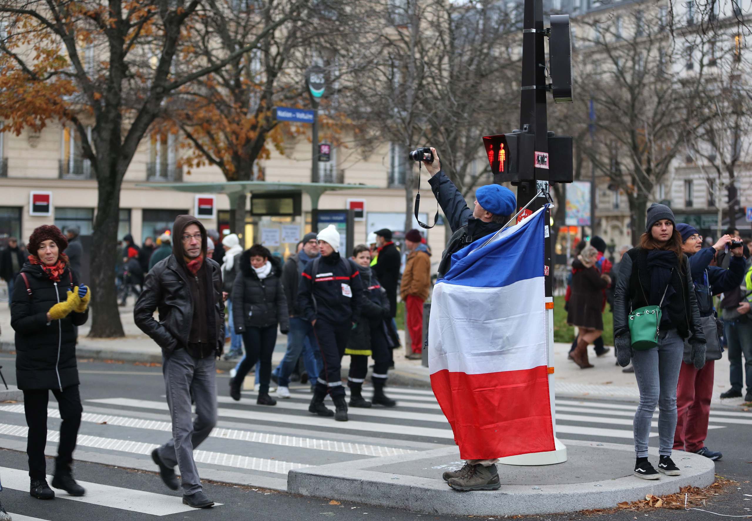 Manifestations contre la loi de la « sécurité globale ». Natalia Bogdanovska. Films et photographie corporate en France