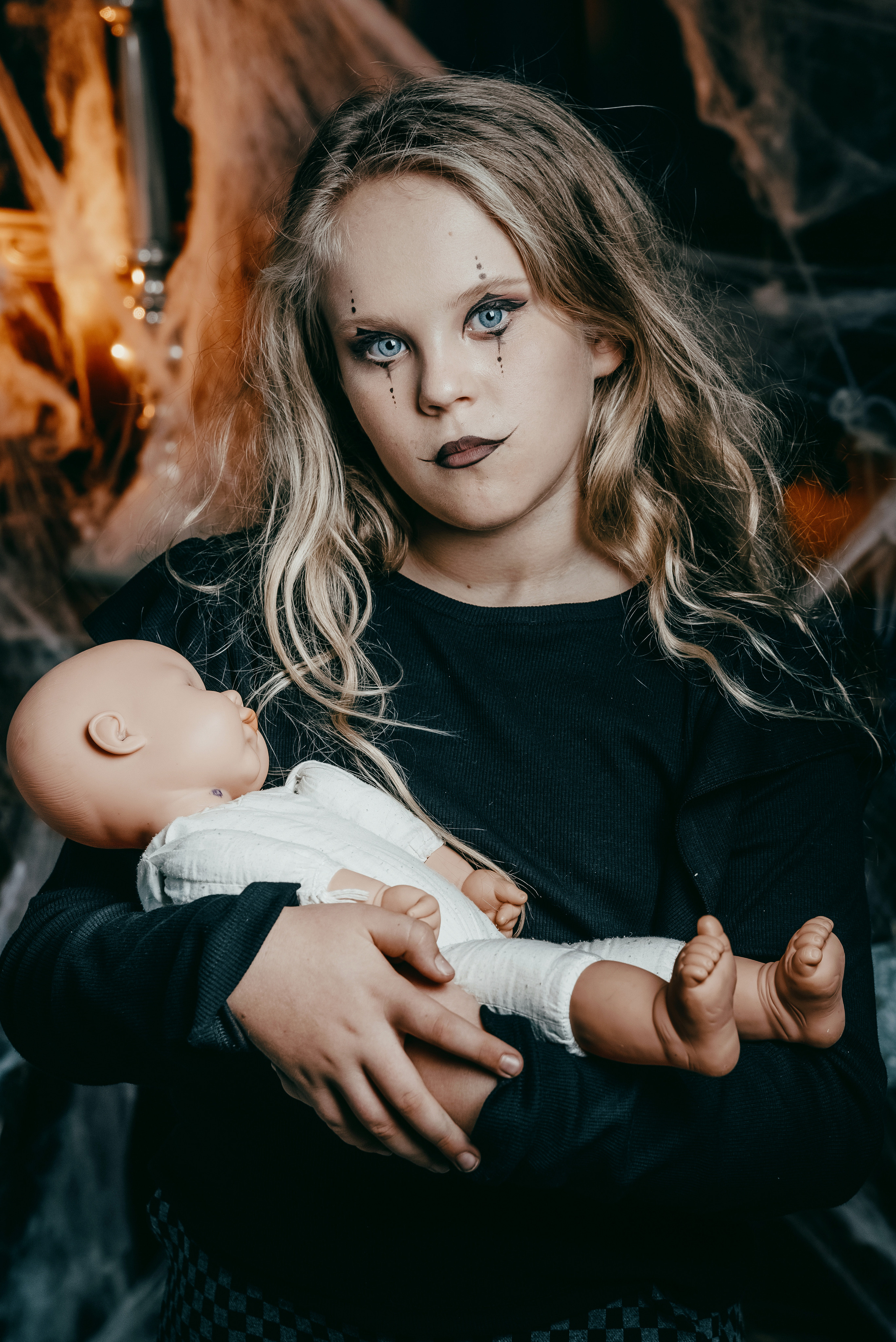 Halloween themed studio photo shoot 