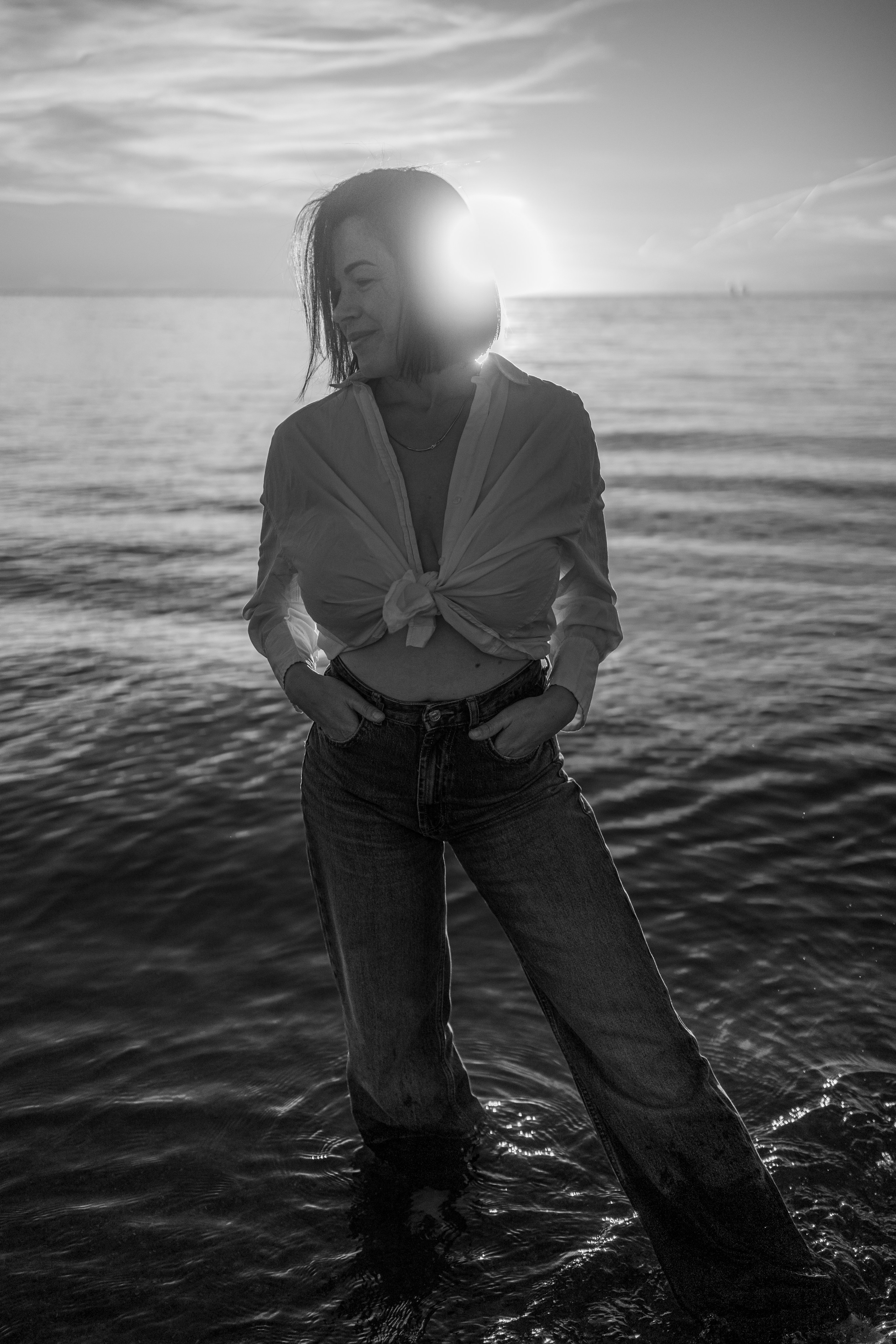 A striking individual portrait in Windsor, blending artistic angles, live moments, and lifestyle photos for a bold, creative shot.