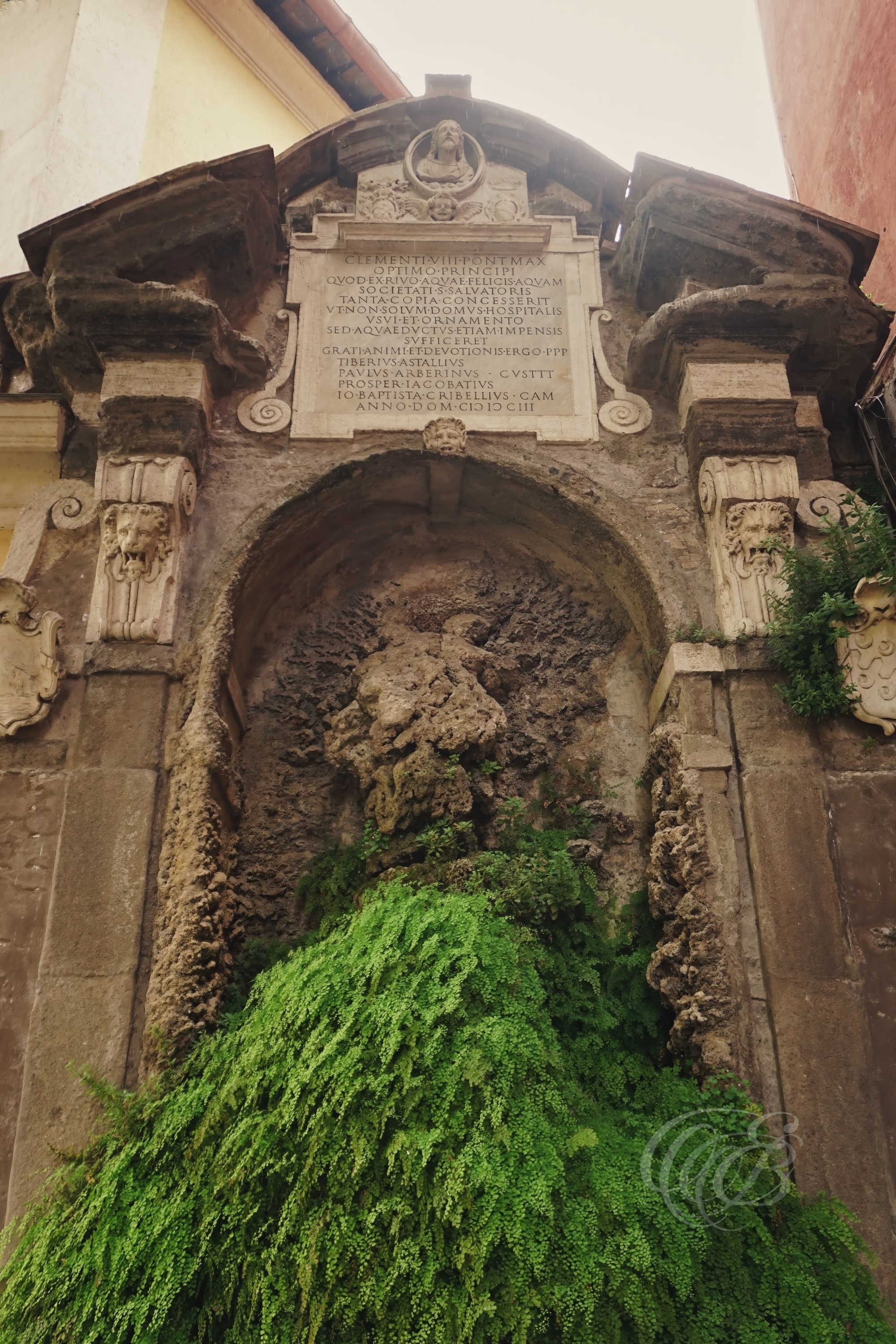 Street Photography — Rome, Italy — San Giovanni Hospital Fountain — Historic fountain within Rome’s San Giovanni hospital complex, reflecting the city’s enduring relationship with water, architecture, and the centuries-old character of the Lateran area — Eduardo Bartoli Photography.