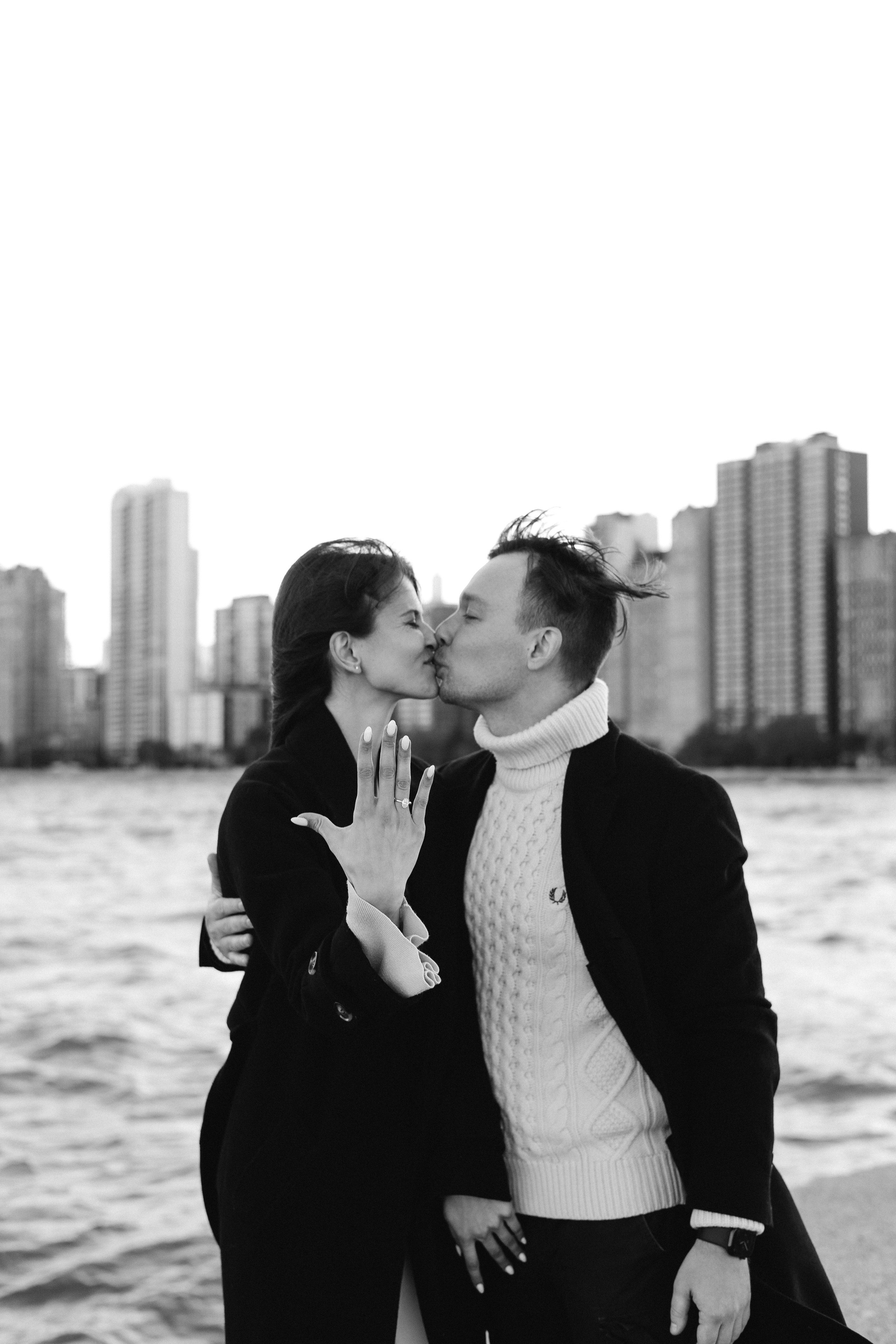 North Lake Shore Proposal — Chicago Photographer — Margarita Stepanenko