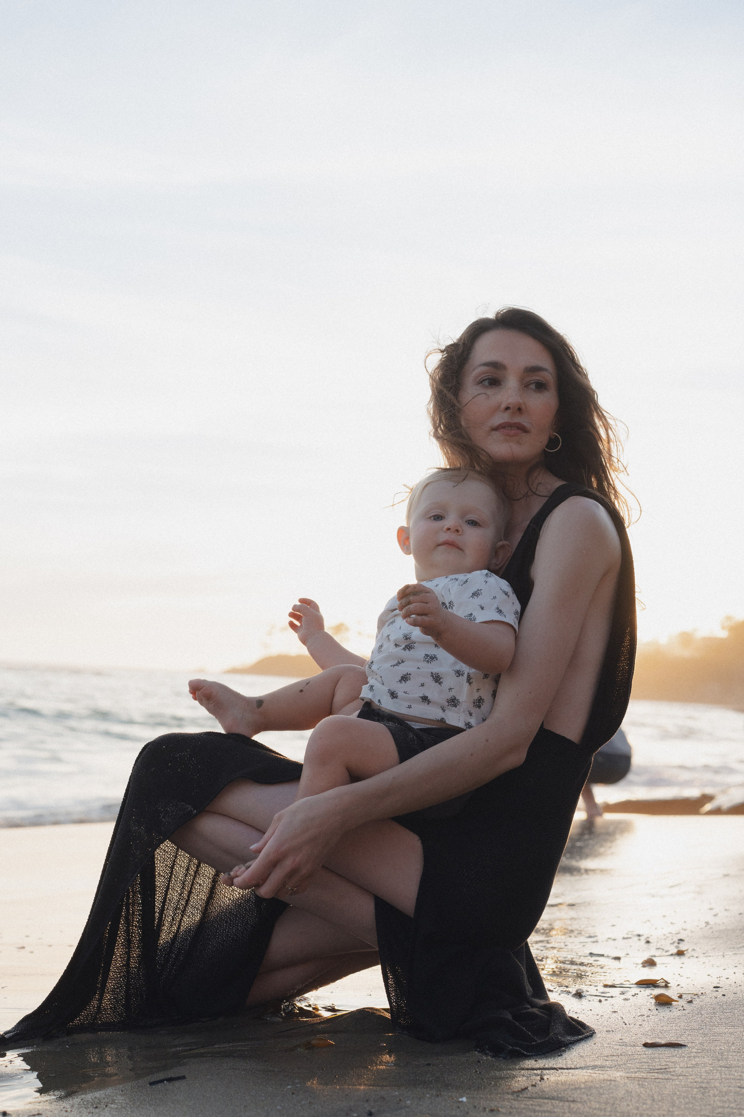 Little baby girl Keira. Family beach shoot. Portrait, family, maternity & wedding photography & videography in SoCal Kseni Vibe