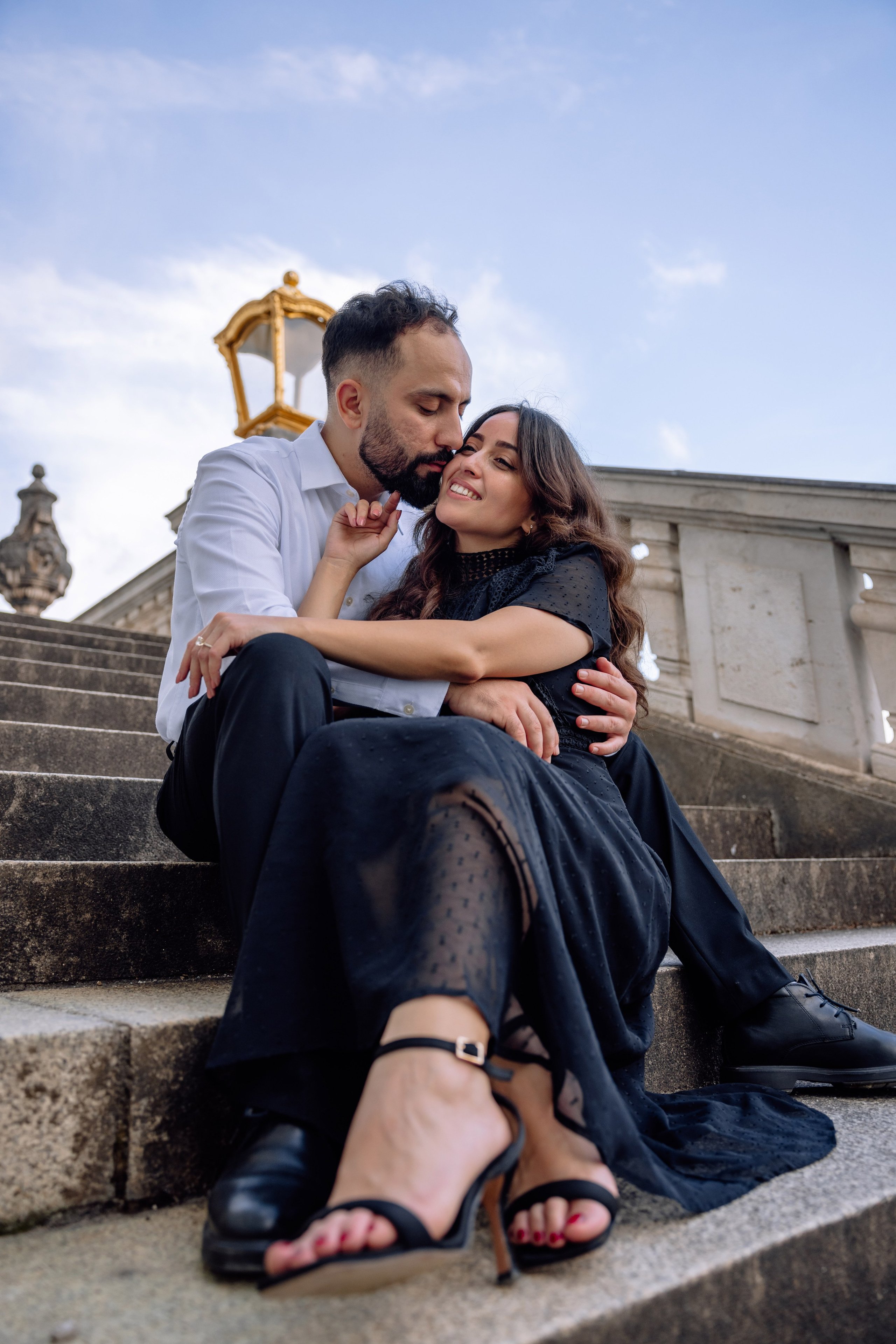 Antrag am Schloss Nymphenburg. Hochzeitsfotograf München Taufe Familienfotograf Tanja Mauke