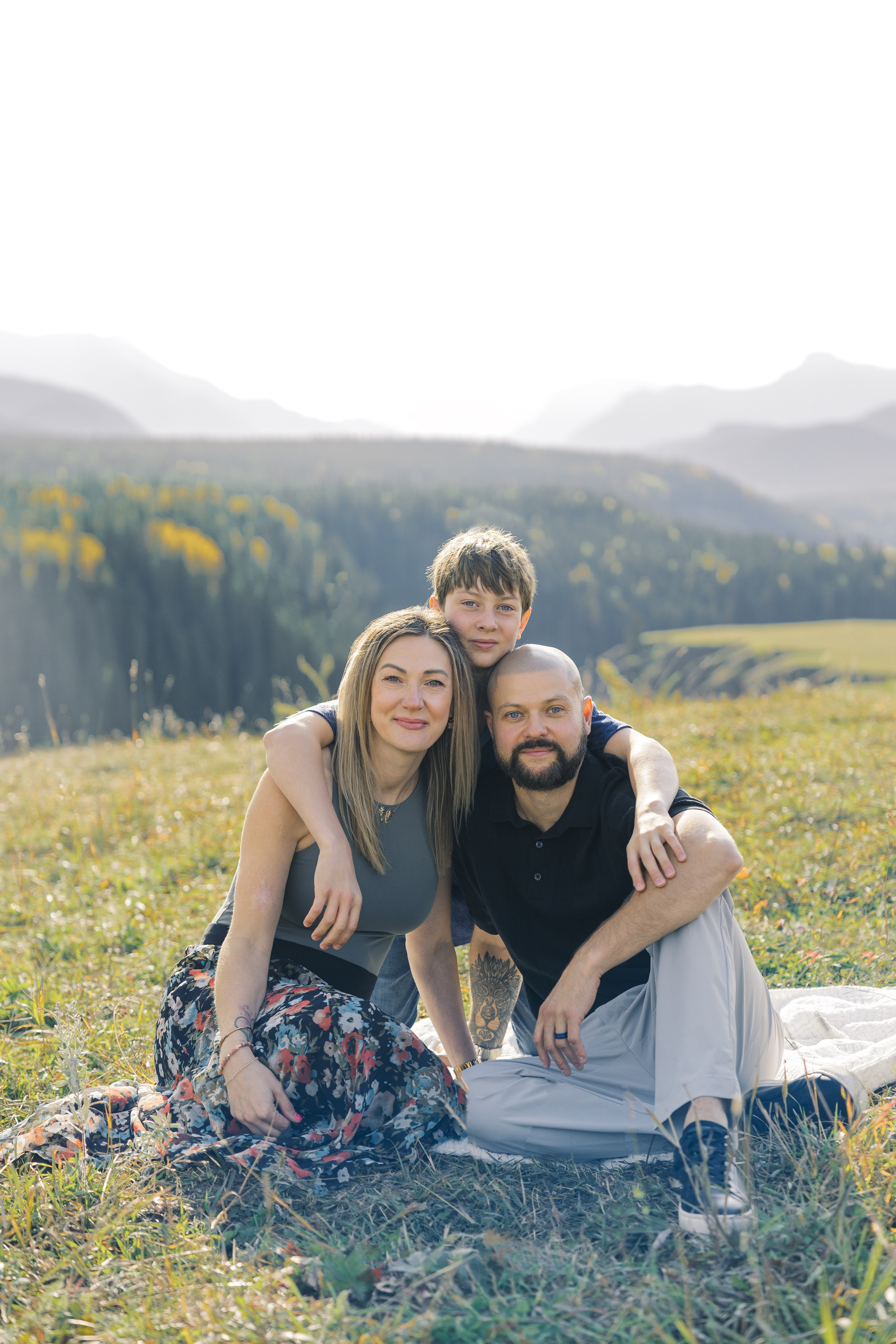 Aleksandra’s family. Home