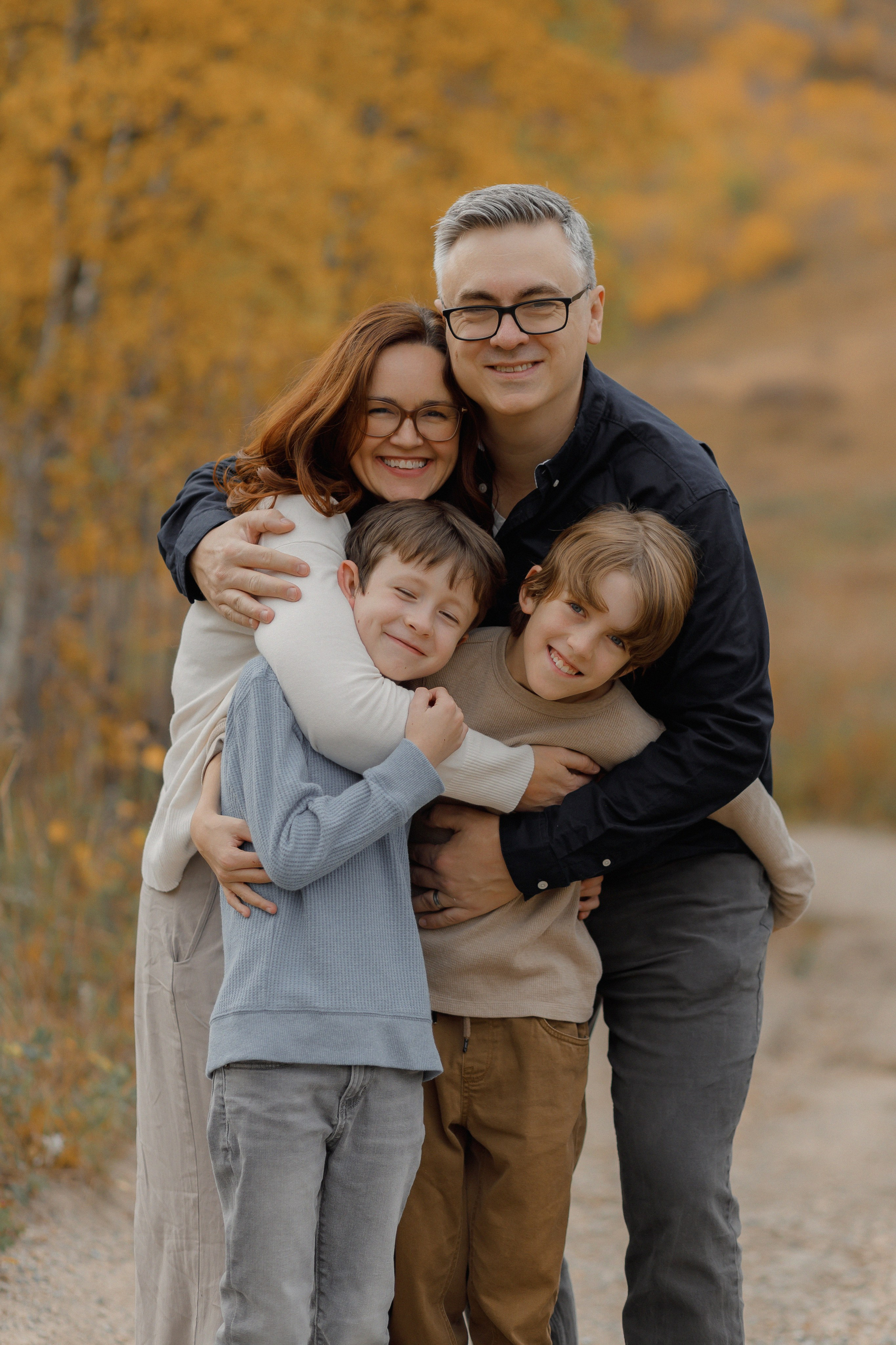 Christa’s family. Home