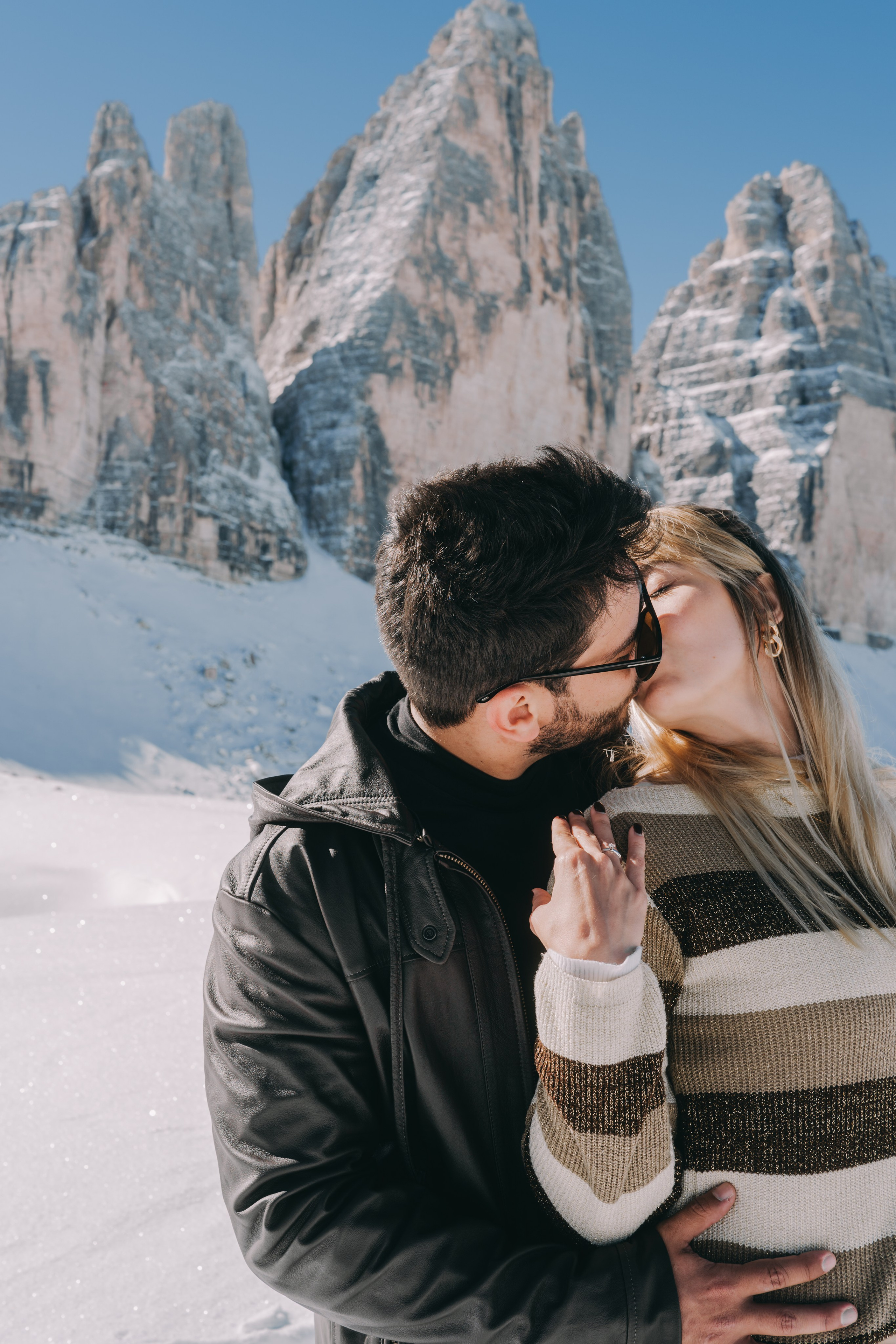 Family photographer near Tre Cime and Three Peaks