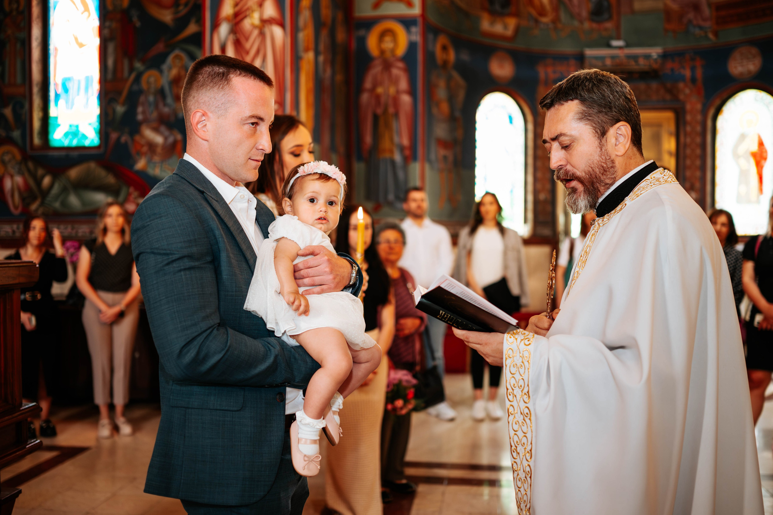 Irina - krštenje. Dečiji i porodični fotograf