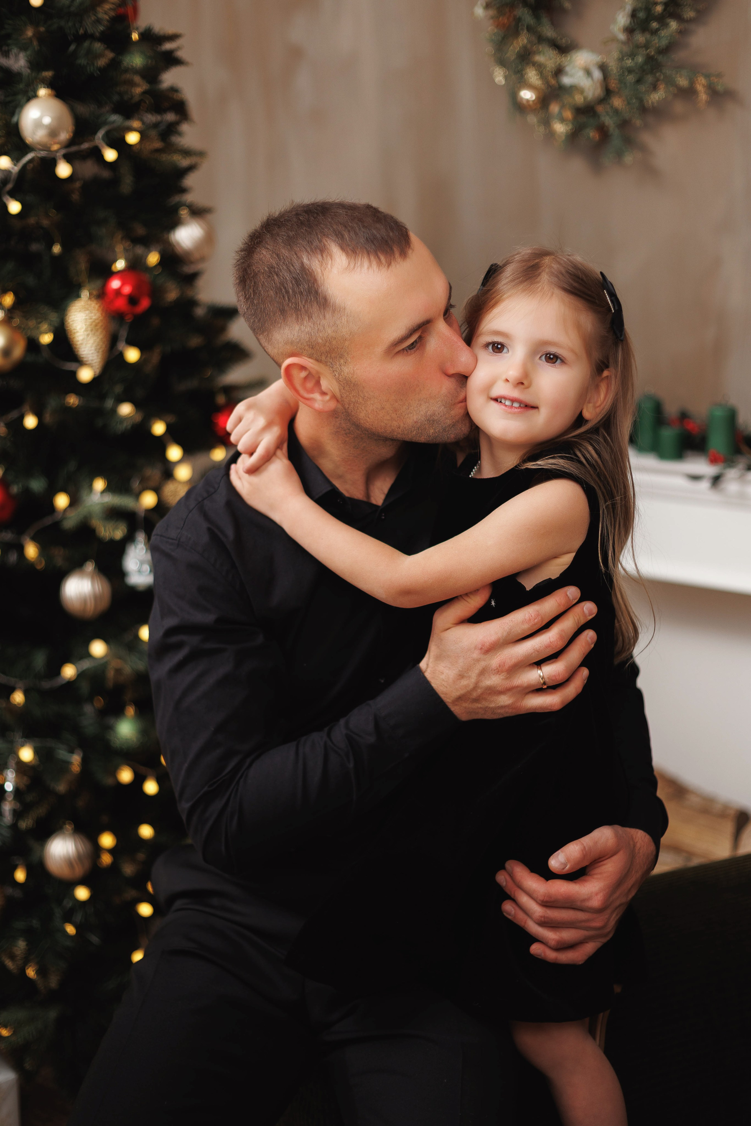 Новогодняя съёмка в студии. Семейный и детский фотограф в Вильнюсе Светлана Наумова